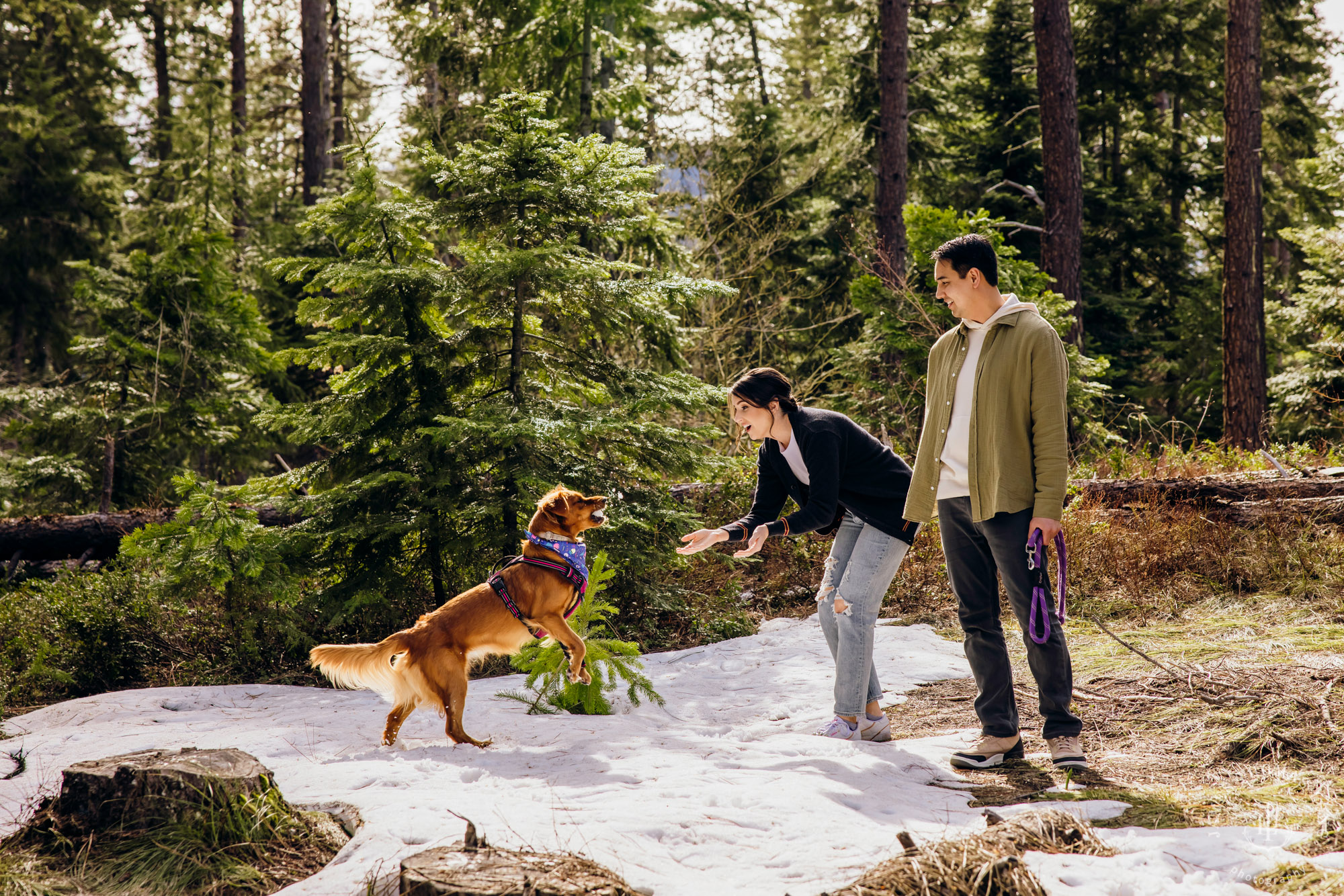 Seattle Cascade Mountain adventure engagement session by Seattle adventure elopement photographer James Thomas Long Photography