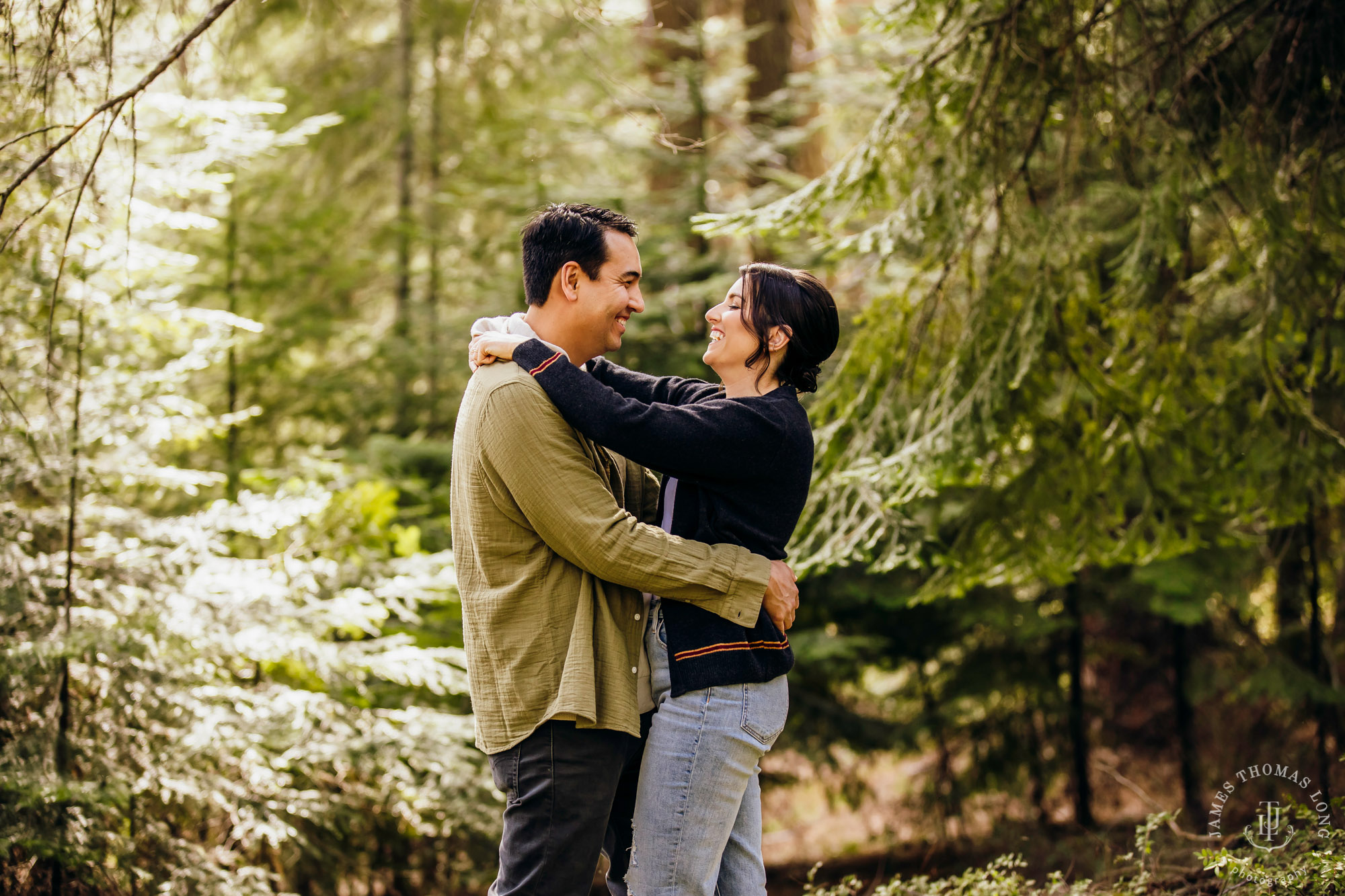 Seattle Cascade Mountain adventure engagement session by Seattle adventure elopement photographer James Thomas Long Photography