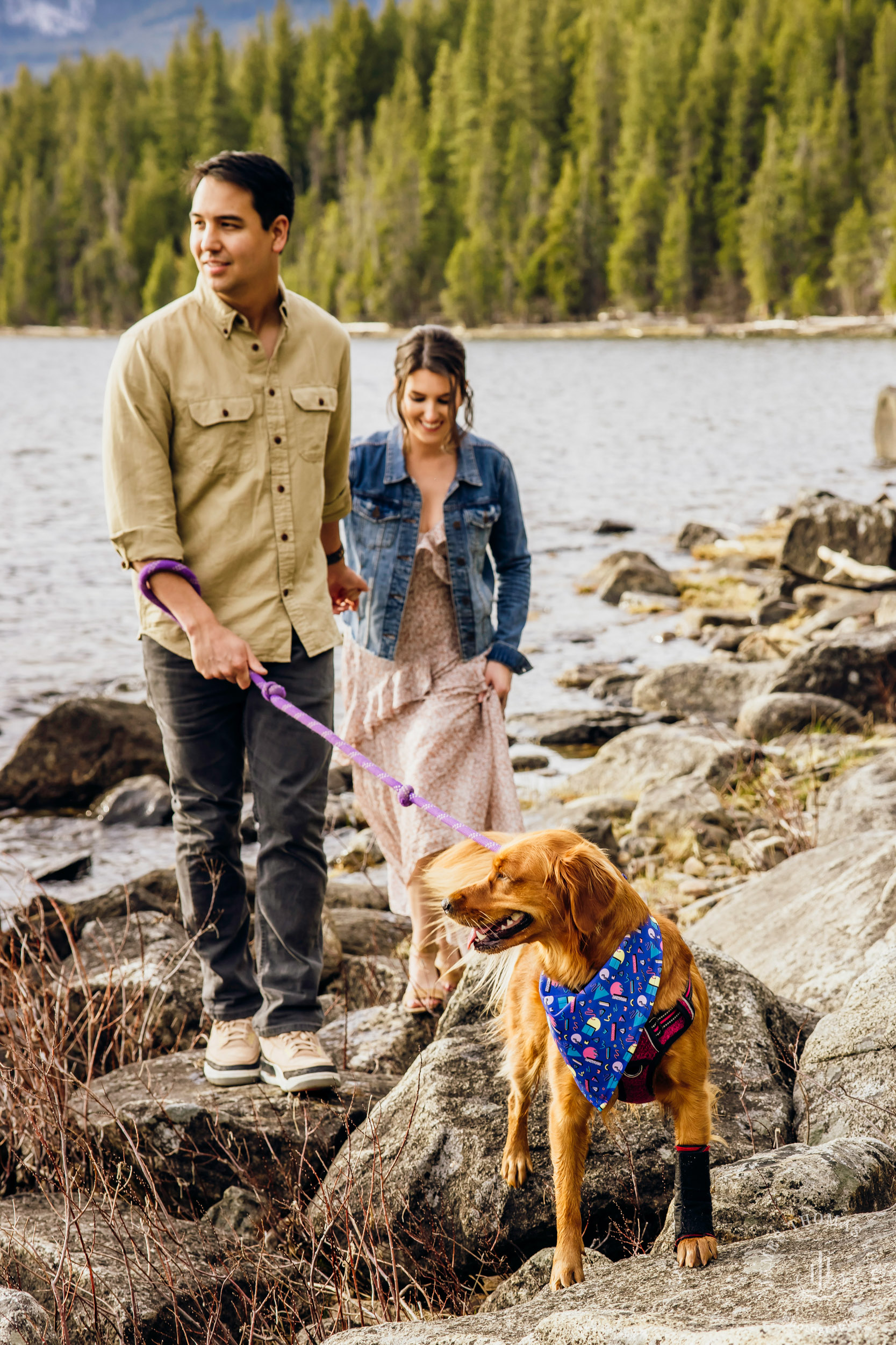 Seattle Cascade Mountain adventure engagement session by Seattle adventure elopement photographer James Thomas Long Photography