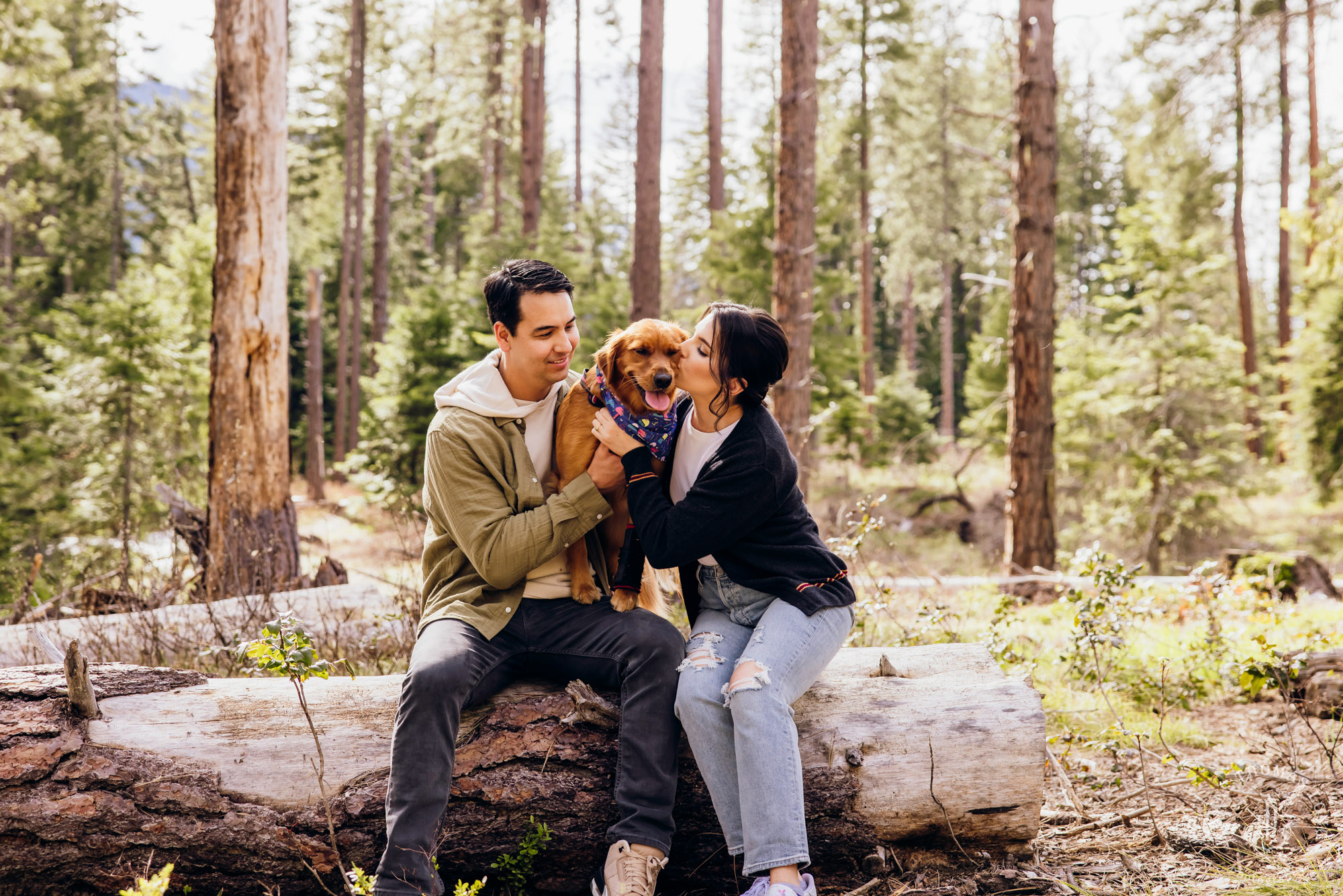 Seattle Cascade Mountain adventure engagement session by Seattle adventure elopement photographer James Thomas Long Photography