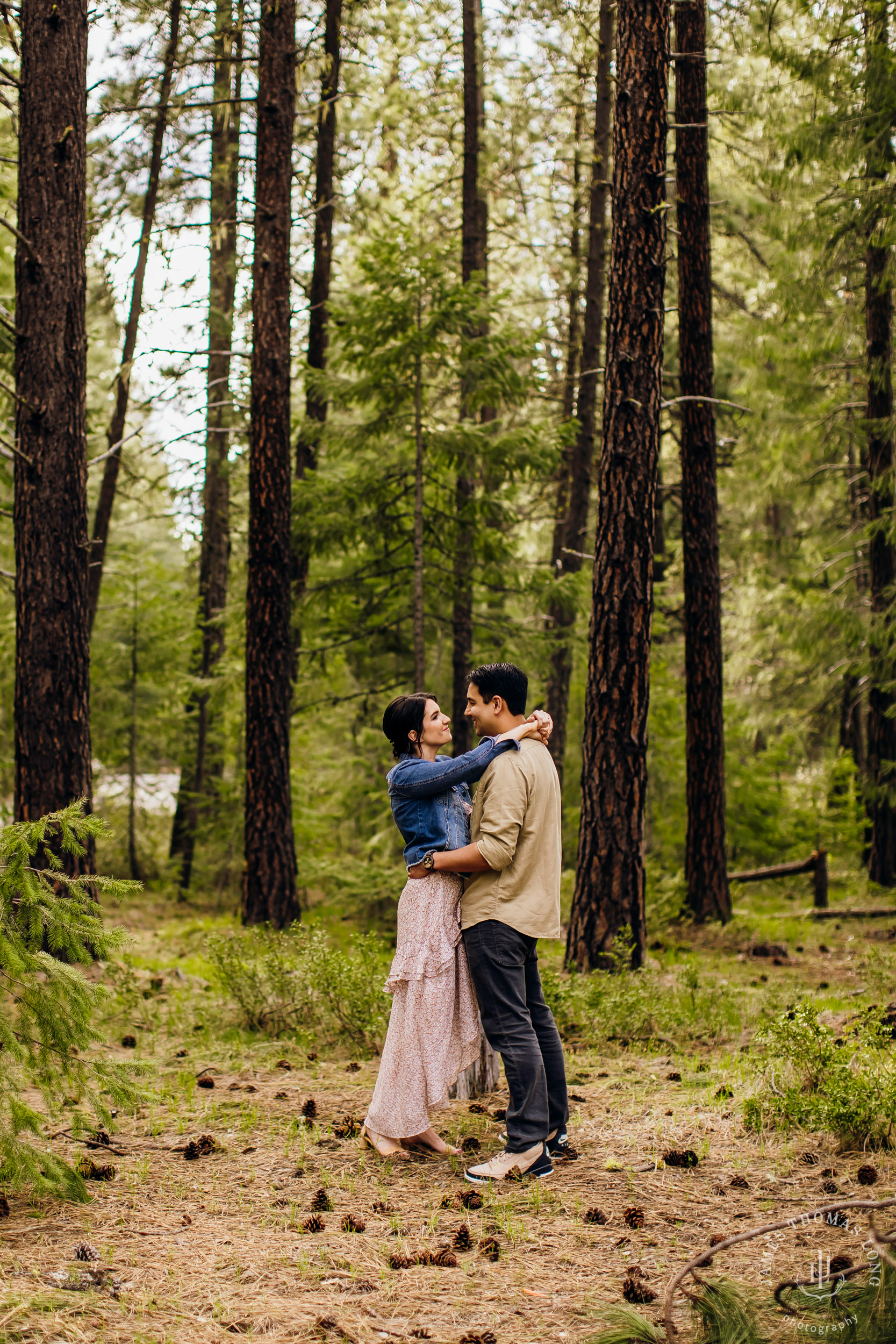 Seattle Cascade Mountain adventure engagement session by Seattle adventure elopement photographer James Thomas Long Photography