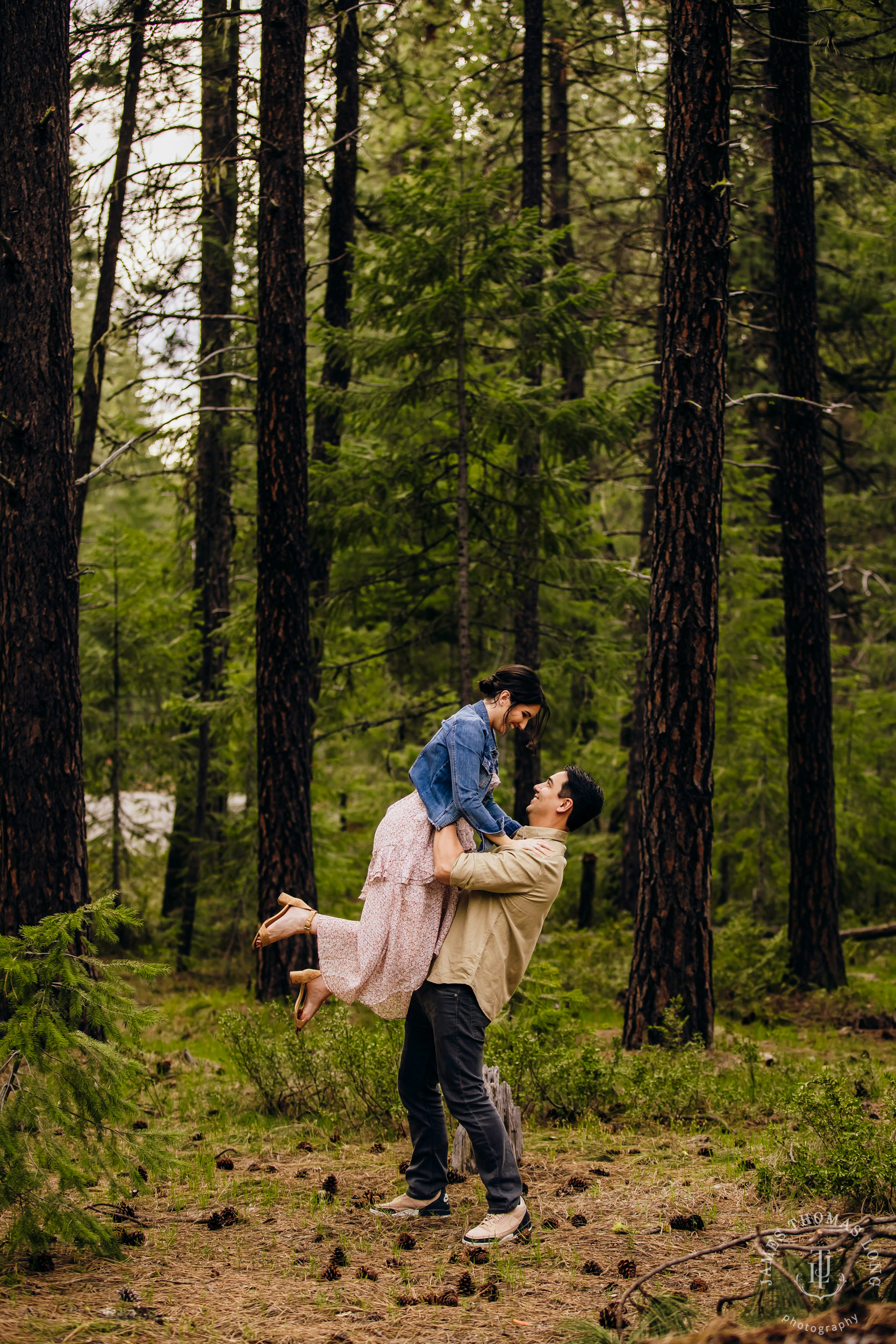 Seattle Cascade Mountain adventure engagement session by Seattle adventure elopement photographer James Thomas Long Photography