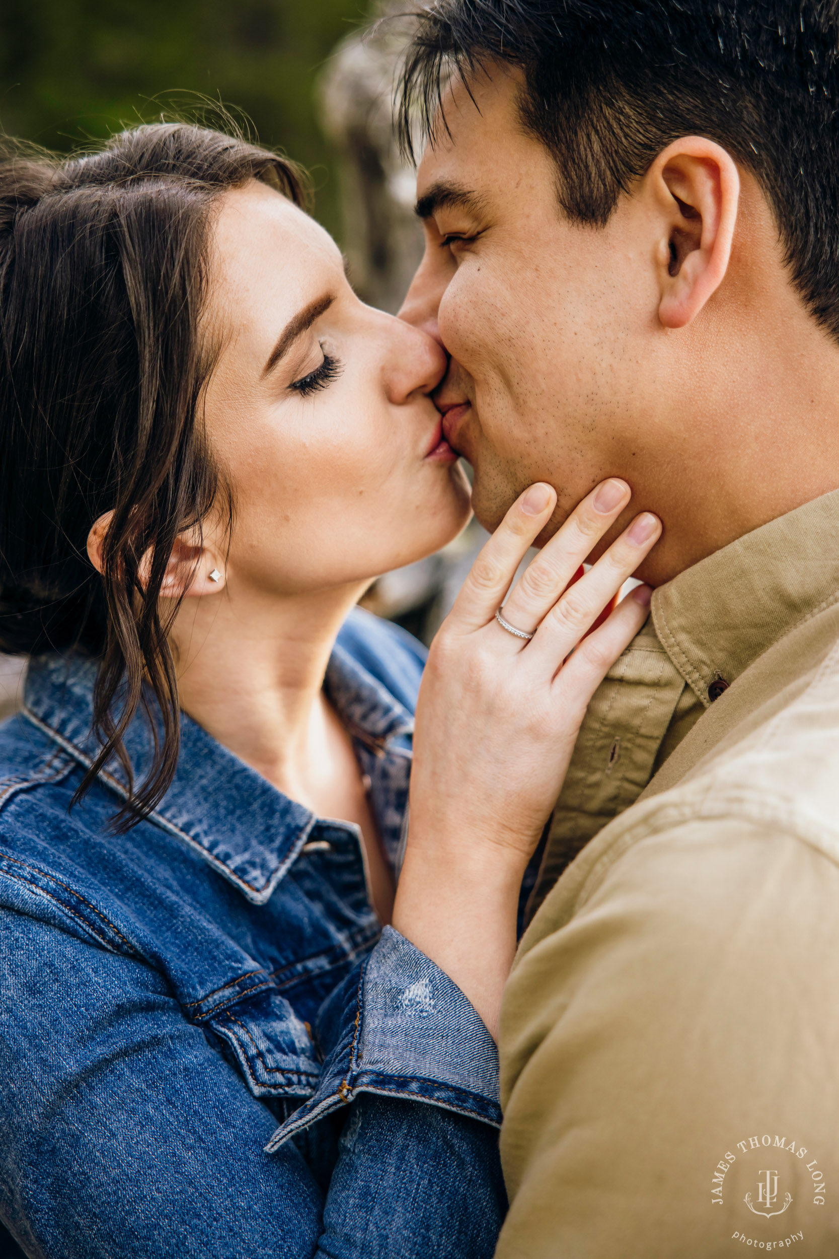 Seattle Cascade Mountain adventure engagement session by Seattle adventure elopement photographer James Thomas Long Photography