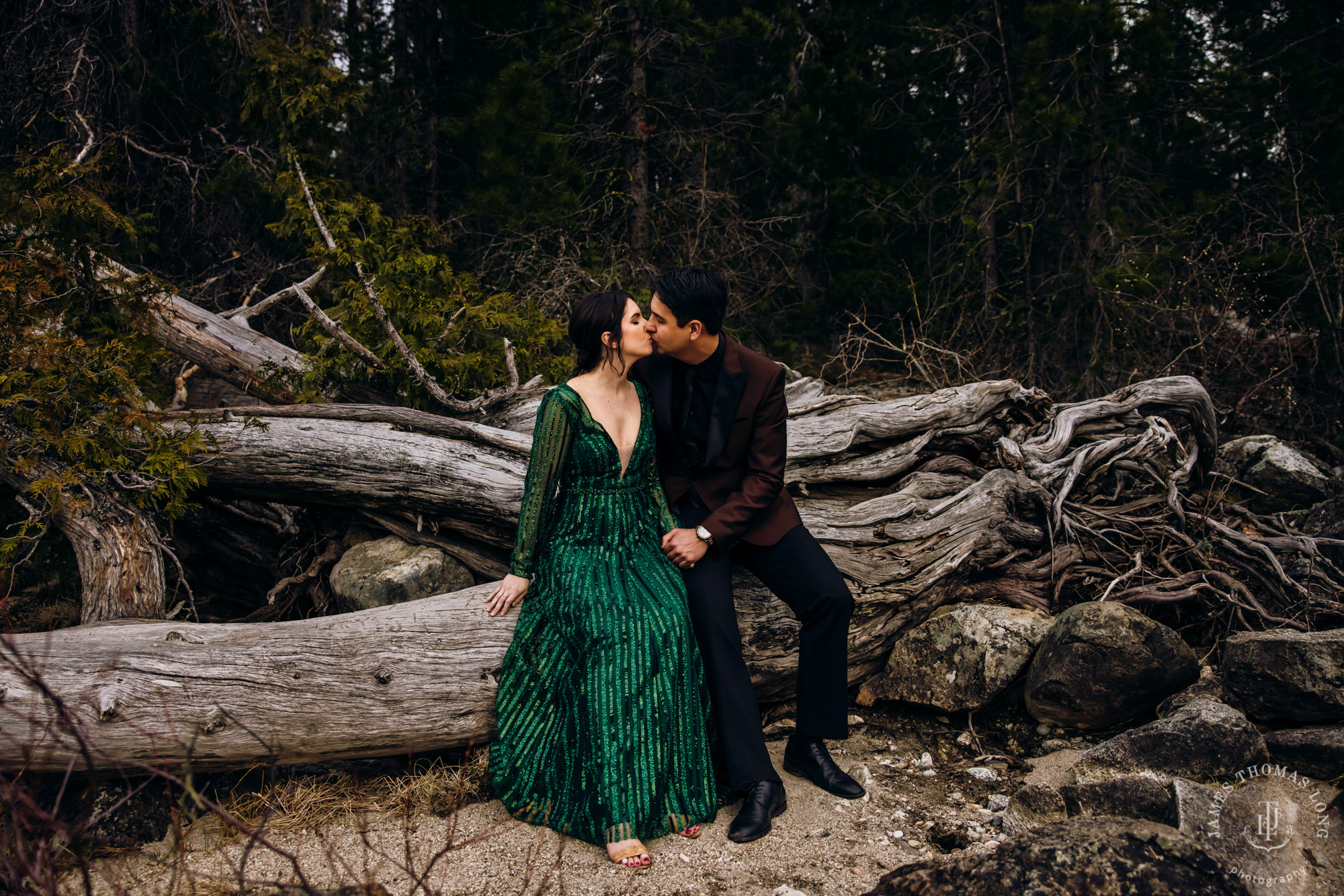 Seattle Cascade Mountain adventure engagement session by Seattle adventure elopement photographer James Thomas Long Photography