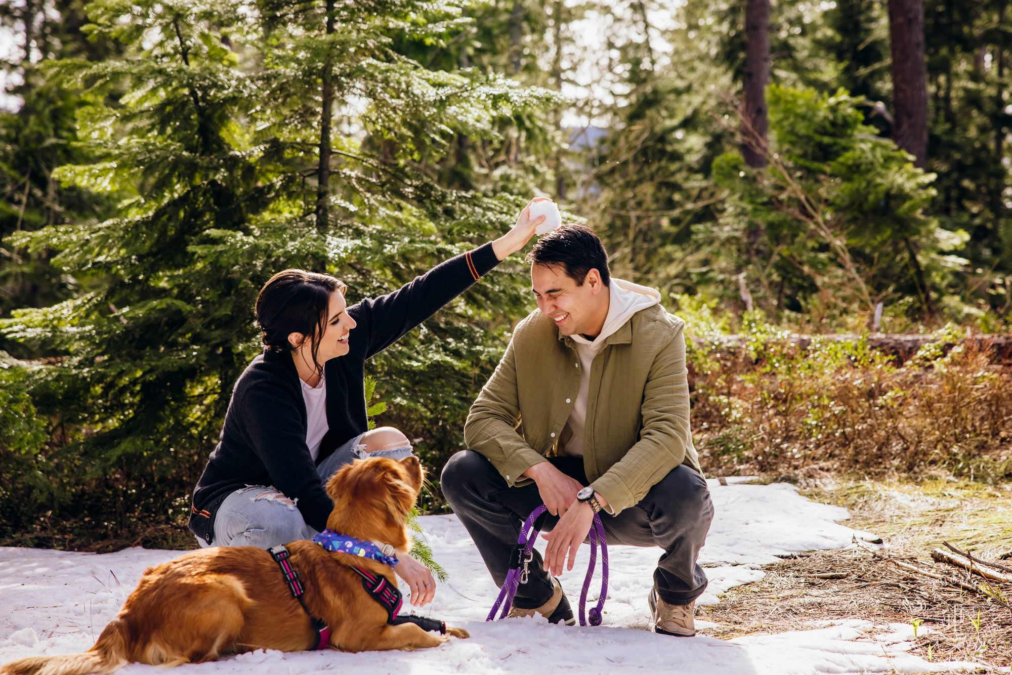 Seattle Cascade Mountain adventure engagement session by Seattle adventure elopement photographer James Thomas Long Photography