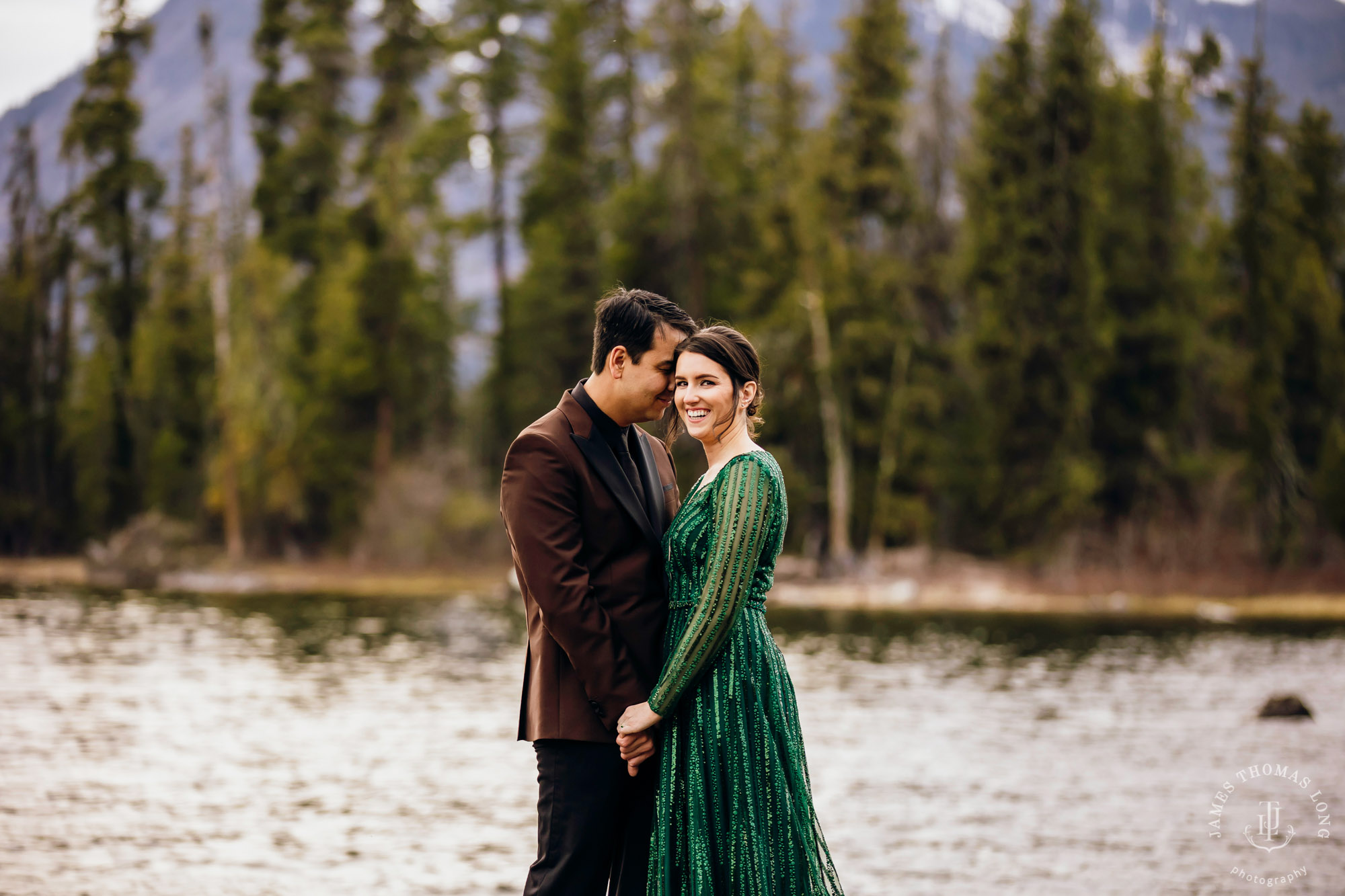 Seattle Cascade Mountain adventure engagement session by Seattle adventure elopement photographer James Thomas Long Photography