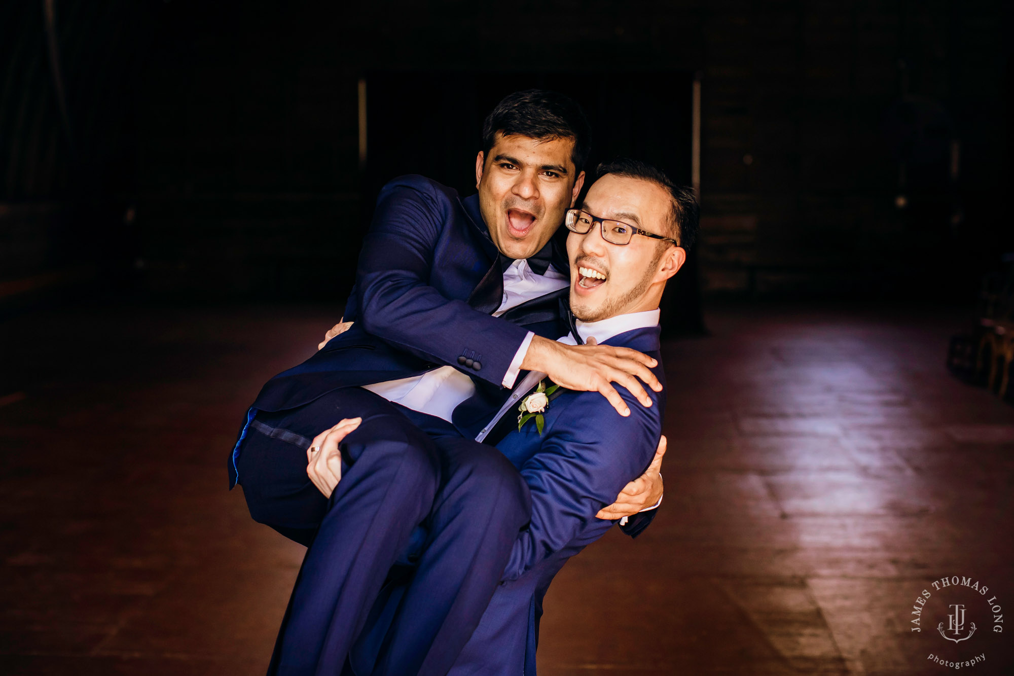 The Barn at Holly Farm Bothell wedding by Seattle wedding photographer James Thomas Long Photography