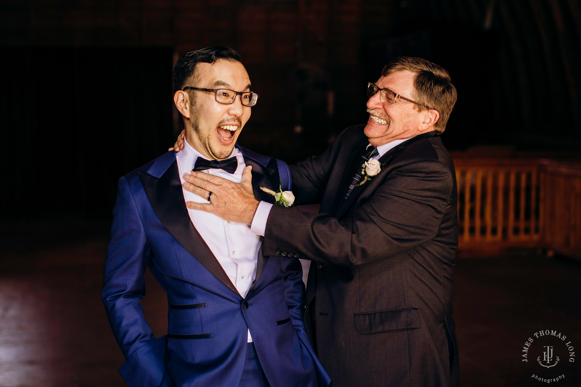 The Barn at Holly Farm Bothell wedding by Seattle wedding photographer James Thomas Long Photography