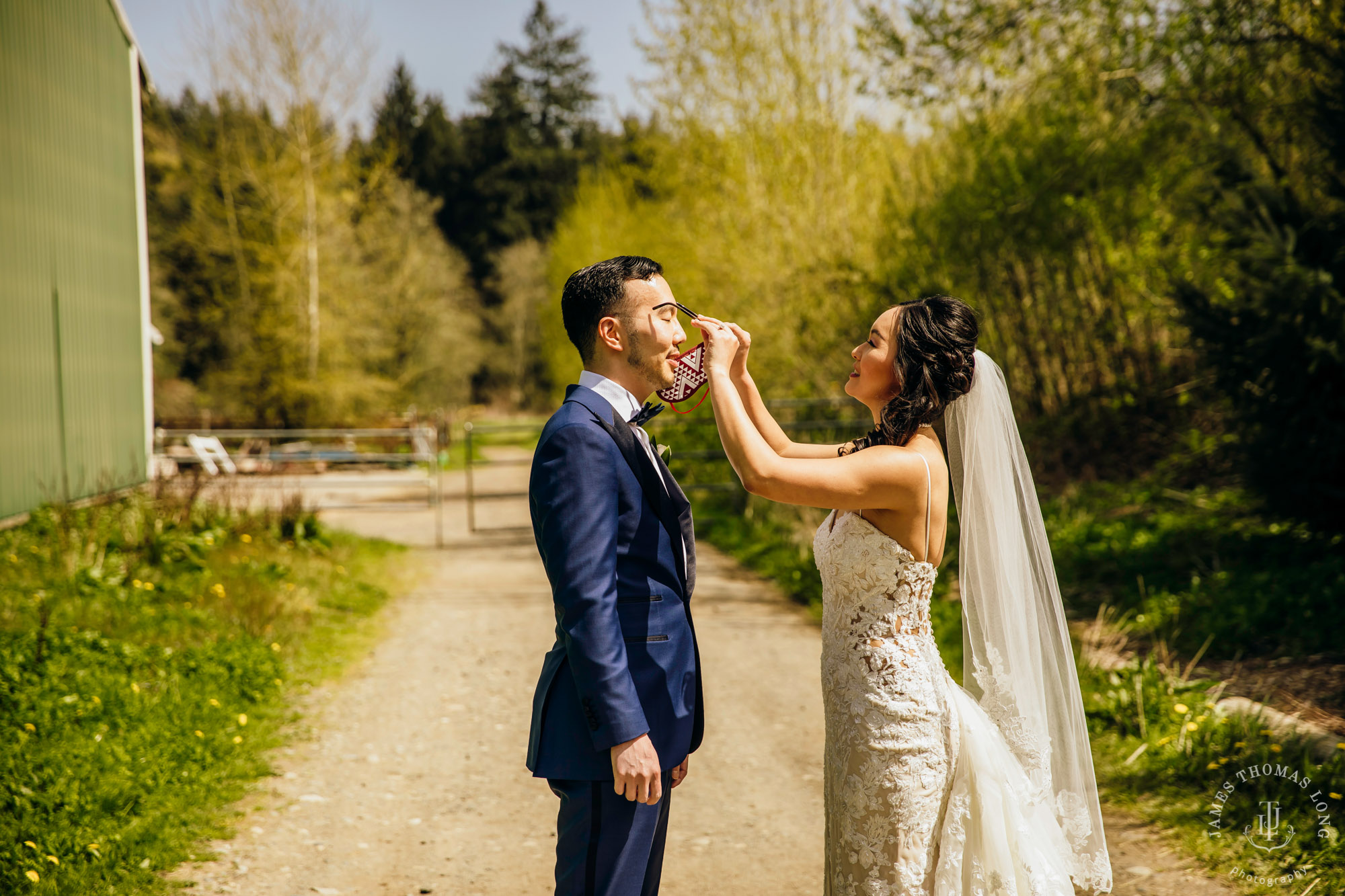 The Barn at Holly Farm Bothell wedding by Seattle wedding photographer James Thomas Long Photography