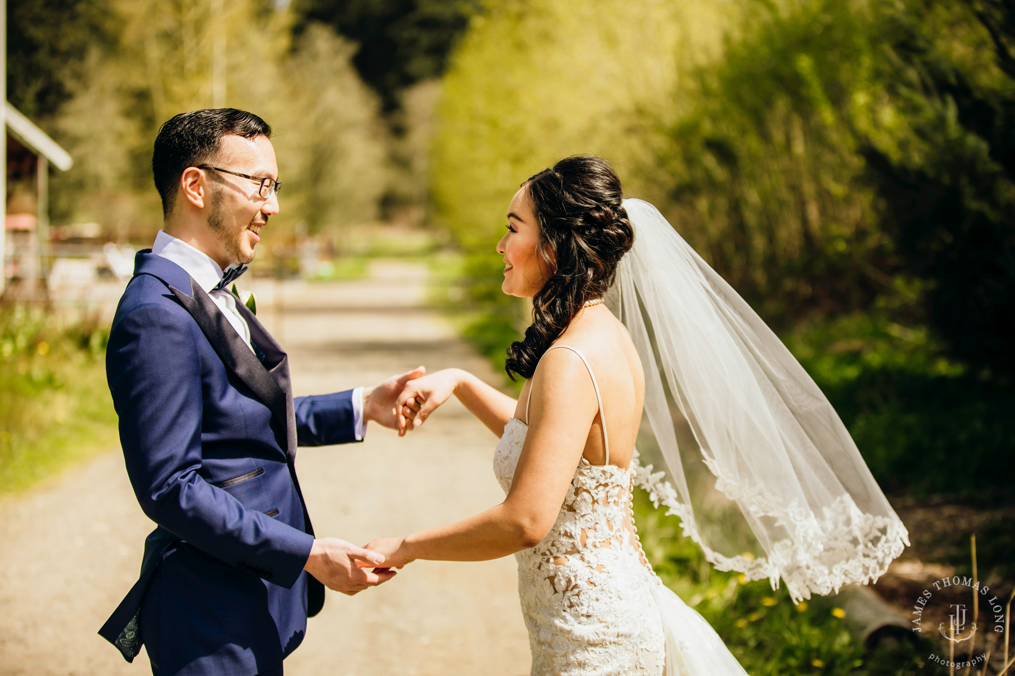 The Barn at Holly Farm Bothell wedding by Seattle wedding photographer James Thomas Long Photography