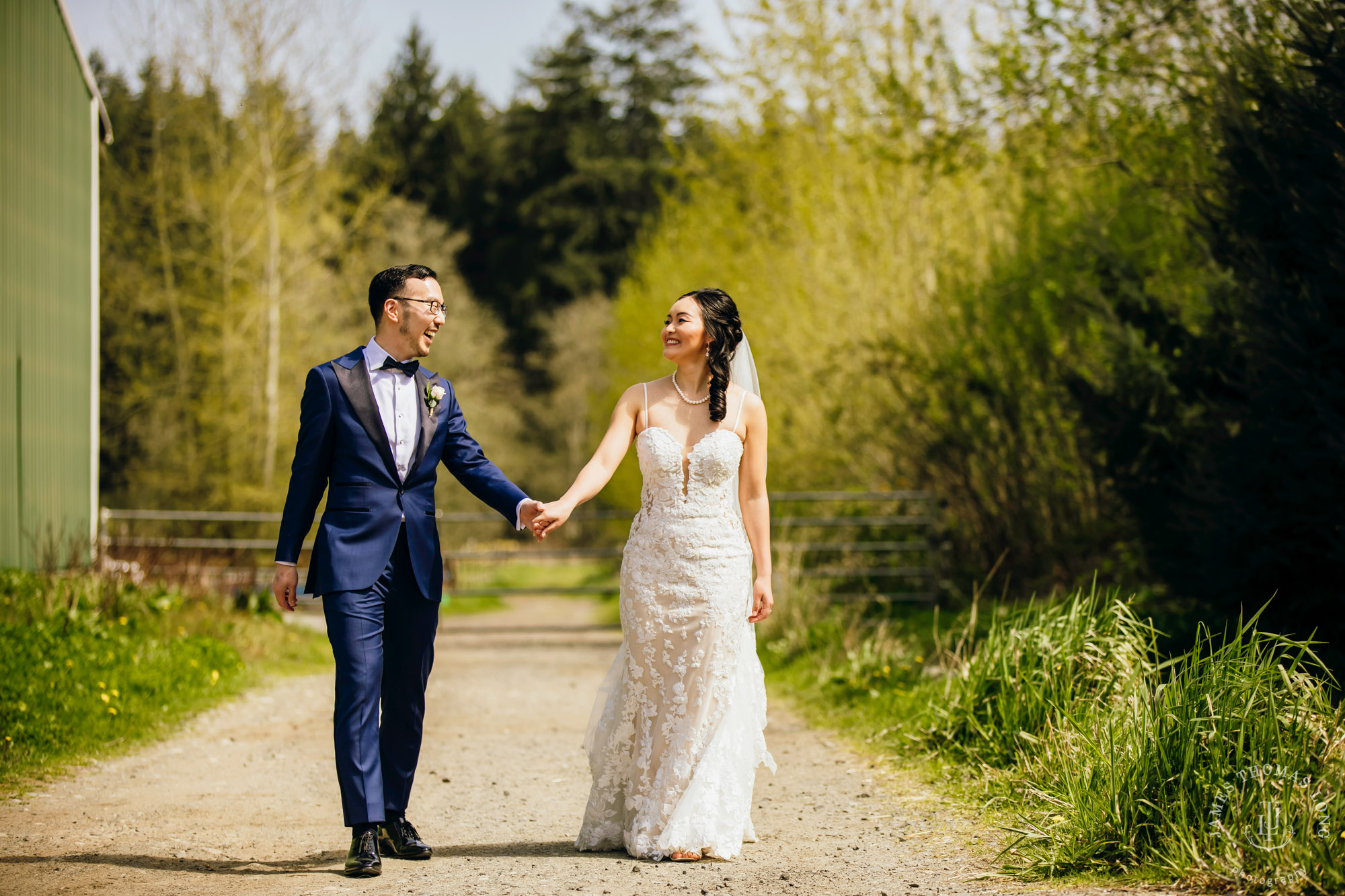 The Barn at Holly Farm Bothell wedding by Seattle wedding photographer James Thomas Long Photography