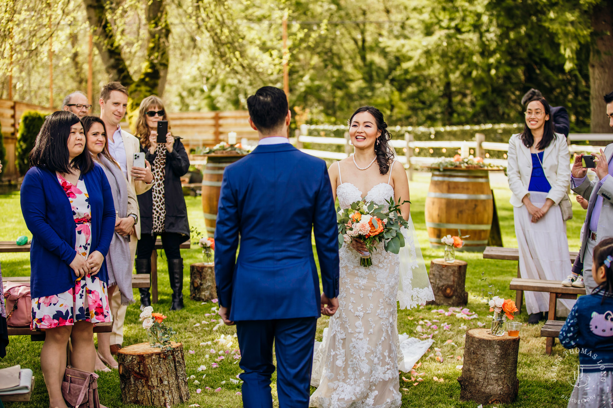 The Barn at Holly Farm Bothell wedding by Seattle wedding photographer James Thomas Long Photography