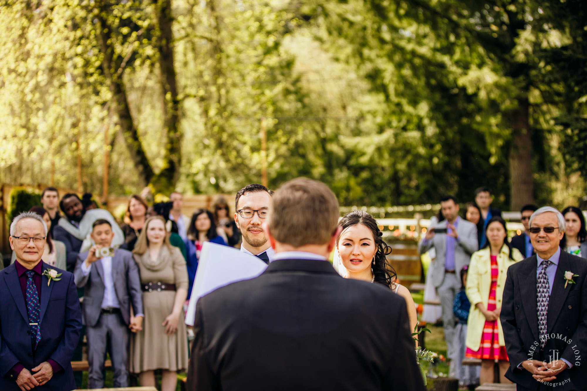 The Barn at Holly Farm Bothell wedding by Seattle wedding photographer James Thomas Long Photography