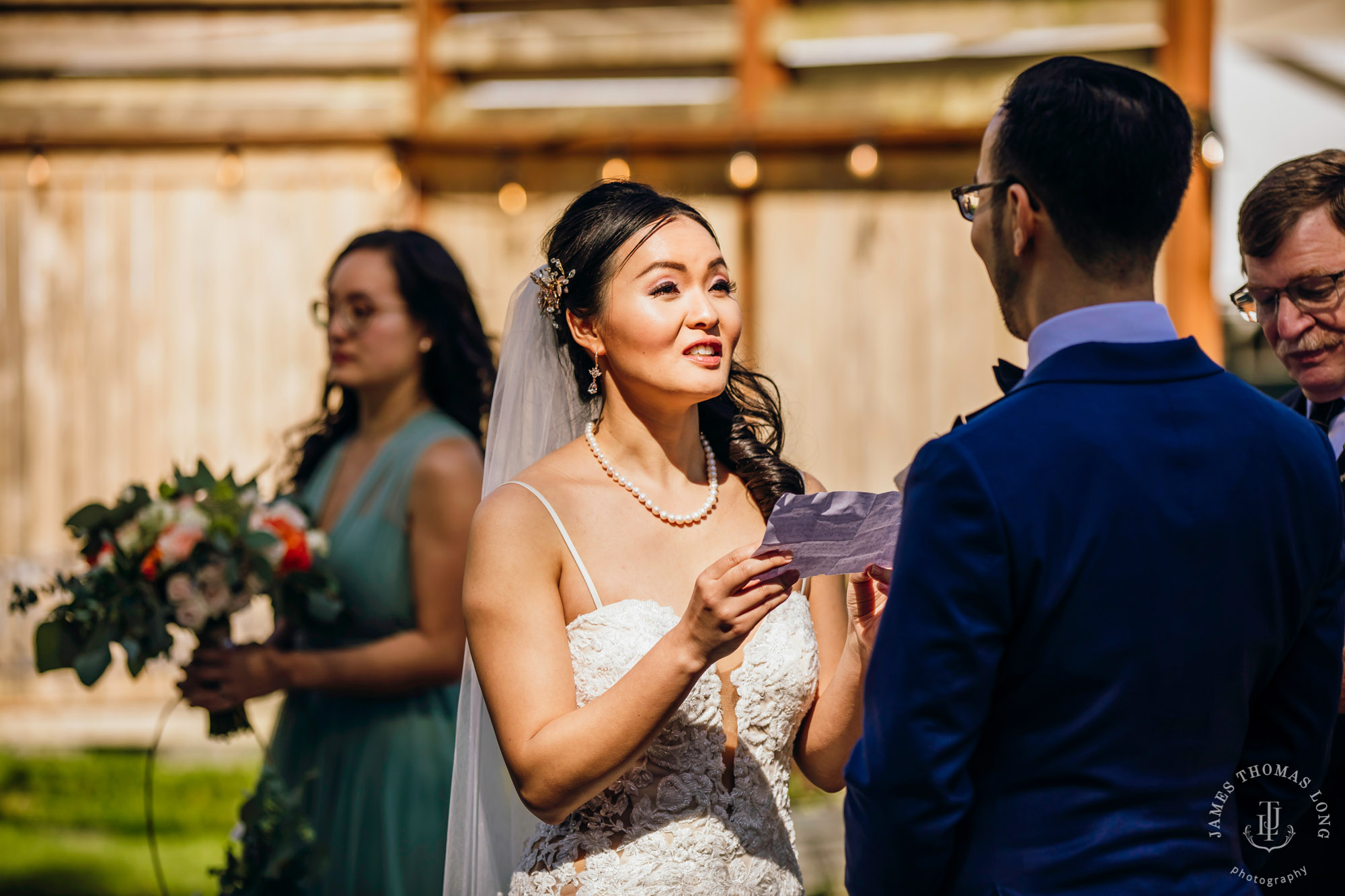 The Barn at Holly Farm Bothell wedding by Seattle wedding photographer James Thomas Long Photography