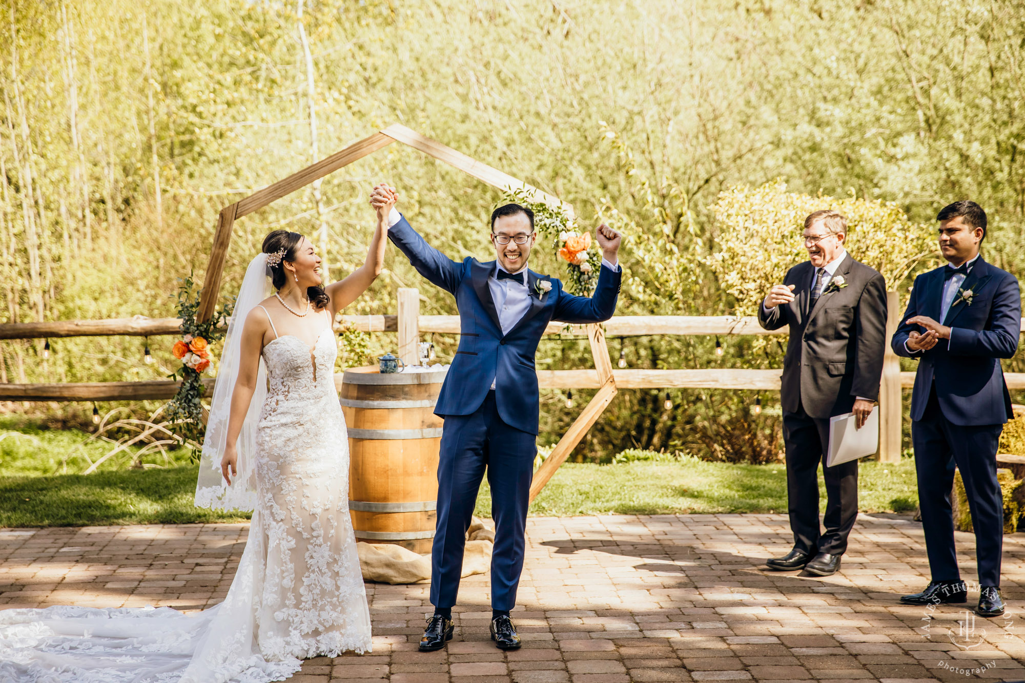 The Barn at Holly Farm Bothell wedding by Seattle wedding photographer James Thomas Long Photography