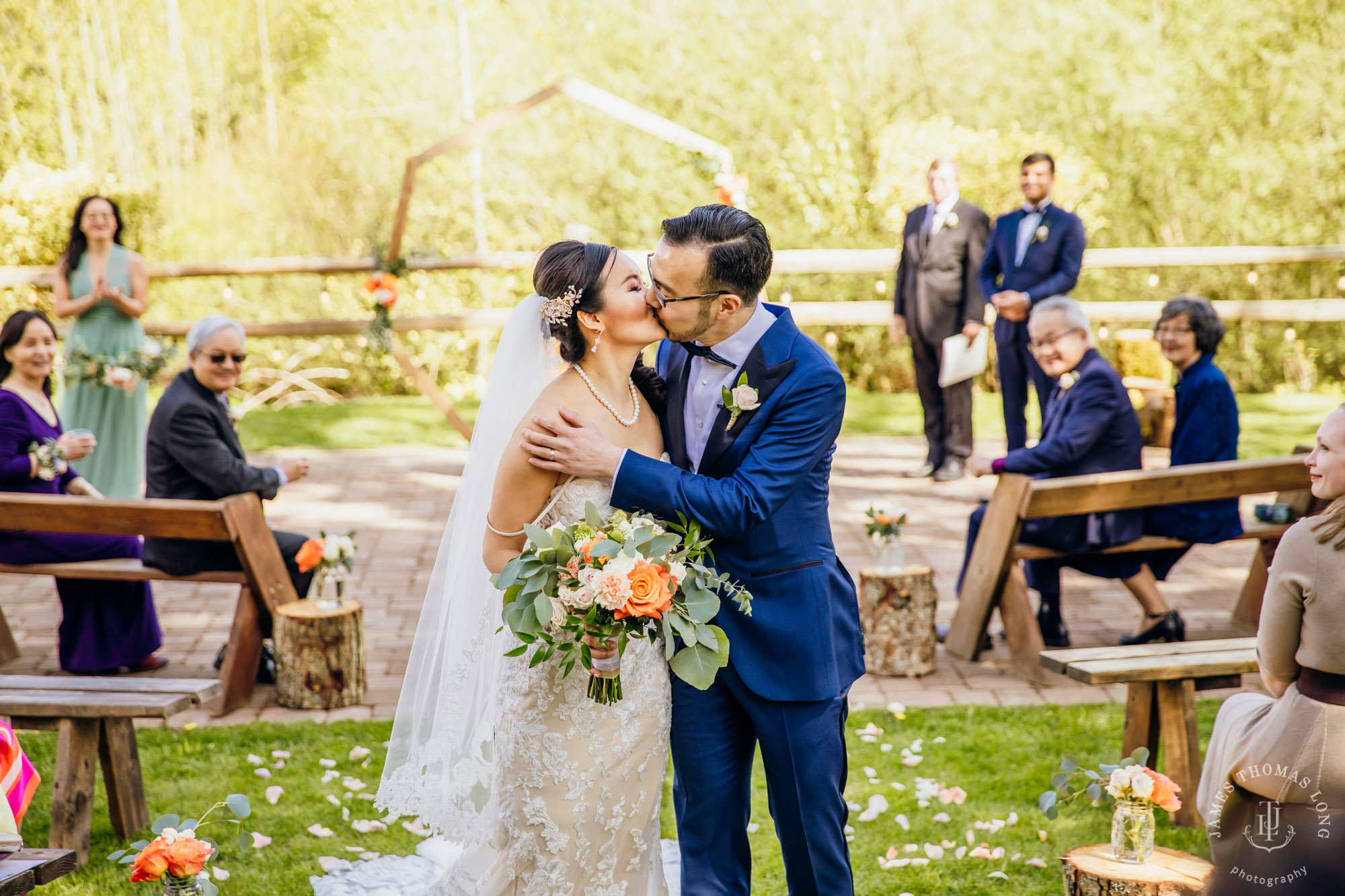 The Barn at Holly Farm Bothell wedding by Seattle wedding photographer James Thomas Long Photography