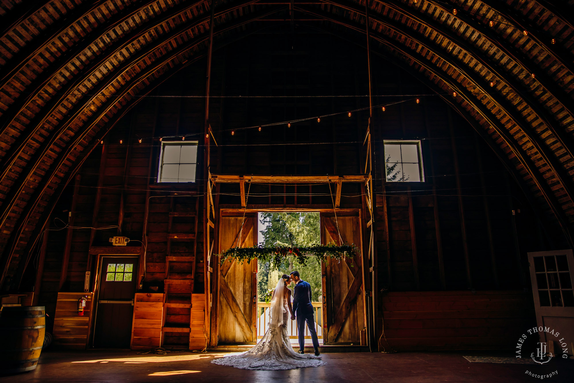 The Barn at Holly Farm Bothell wedding by Seattle wedding photographer James Thomas Long Photography