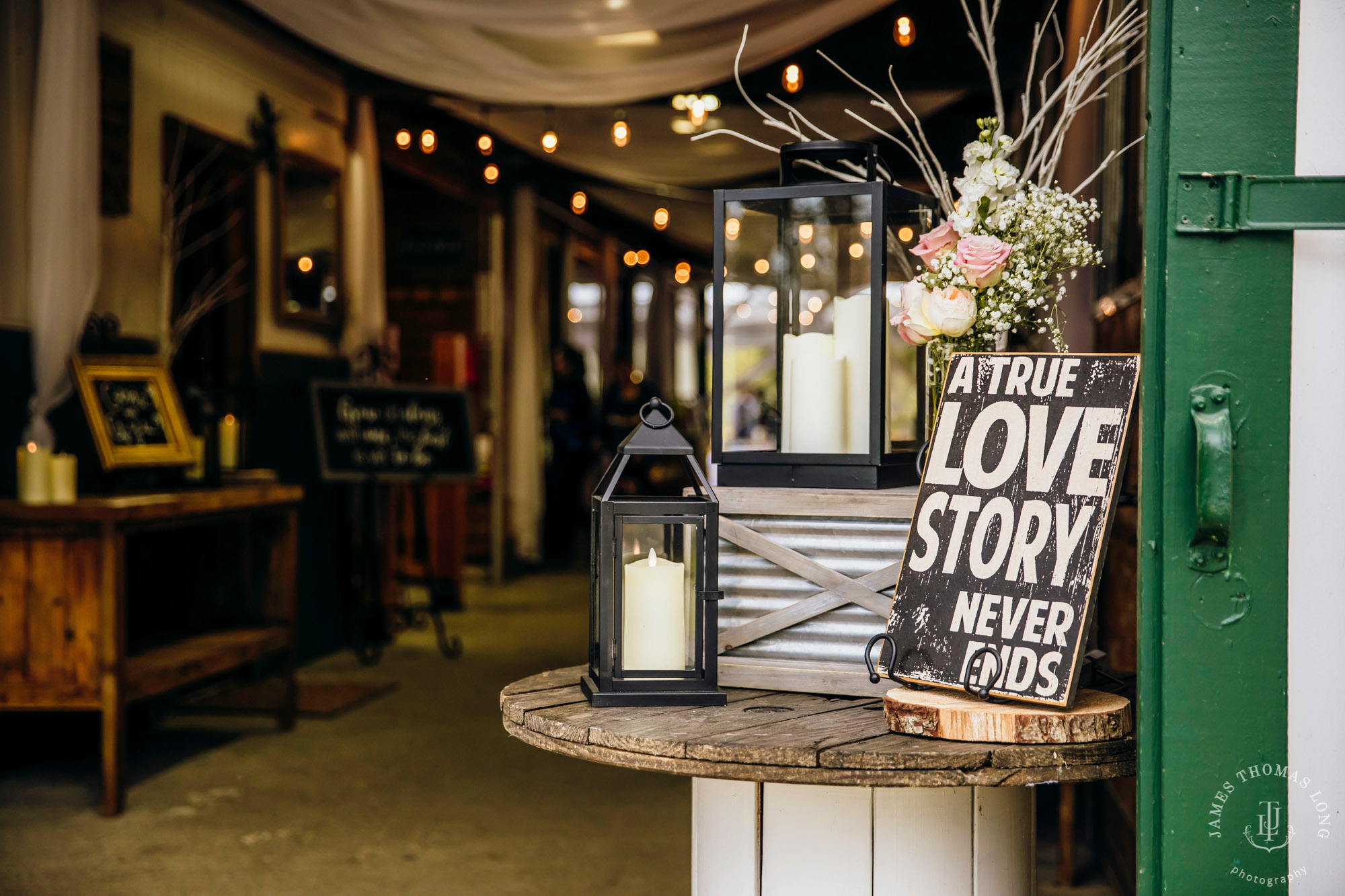 The Barn at Holly Farm Bothell wedding by Seattle wedding photographer James Thomas Long Photography