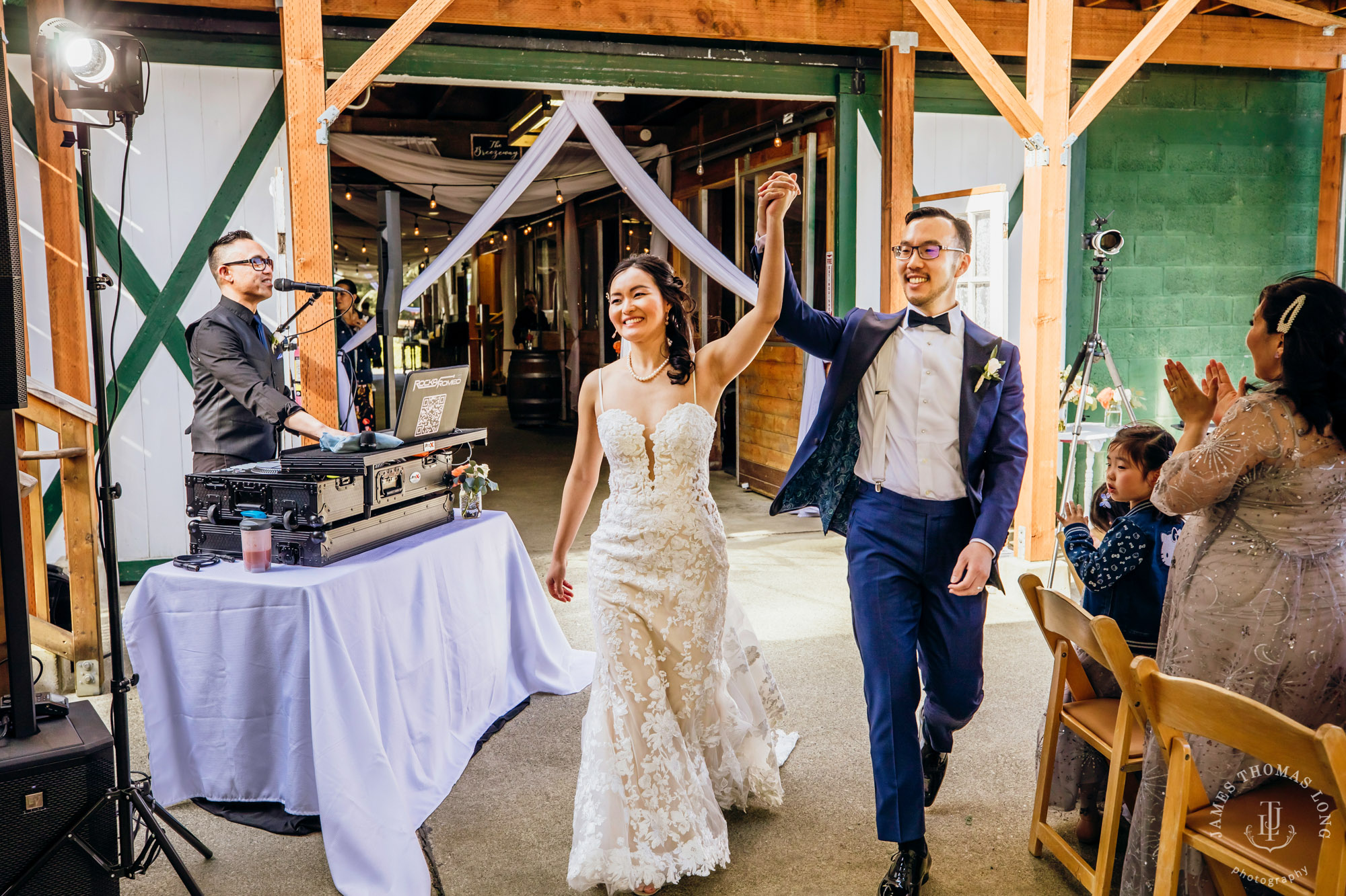 The Barn at Holly Farm Bothell wedding by Seattle wedding photographer James Thomas Long Photography