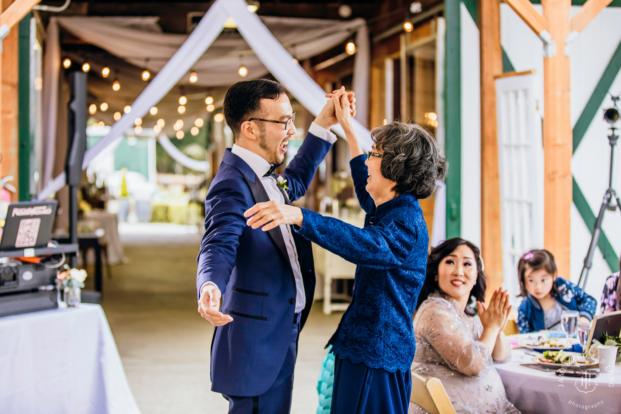 The Barn at Holly Farm Bothell wedding by Seattle wedding photographer James Thomas Long Photography