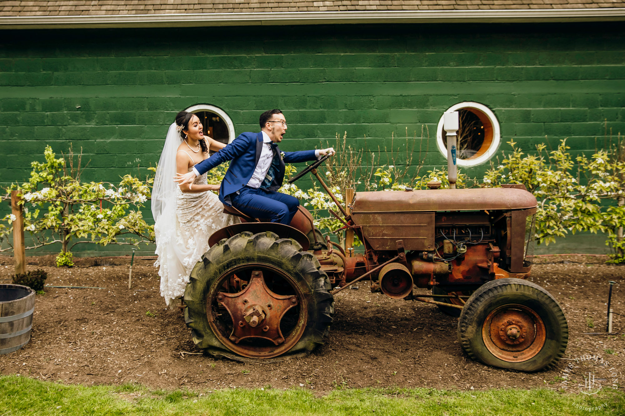 The Barn at Holly Farm Bothell wedding by Seattle wedding photographer James Thomas Long Photography