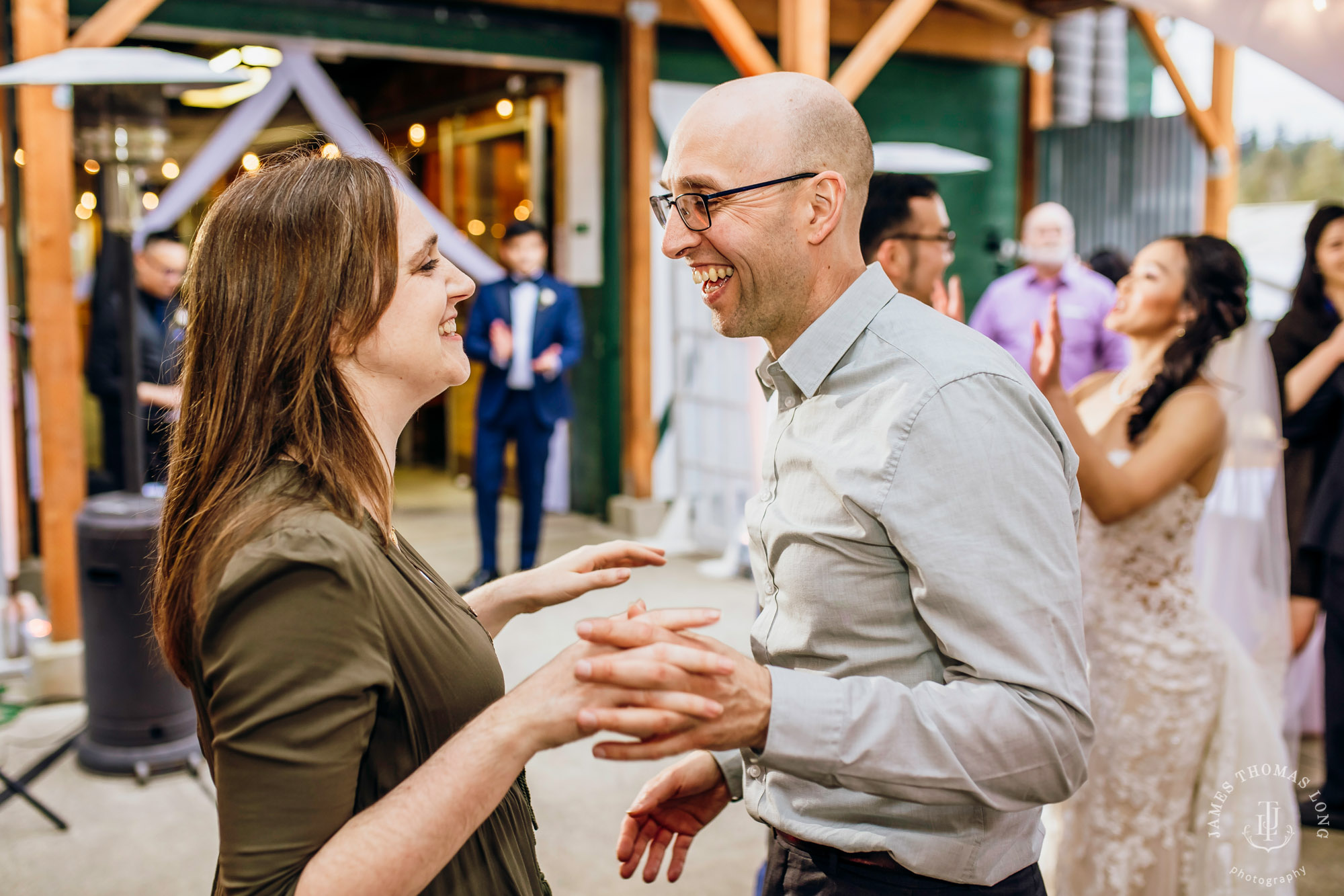 The Barn at Holly Farm Bothell wedding by Seattle wedding photographer James Thomas Long Photography