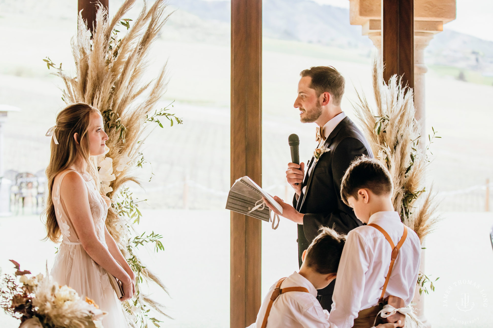 Tsillan Cellars Lake Chelan wedding by Seattle wedding photographer James Thomas Long Photography