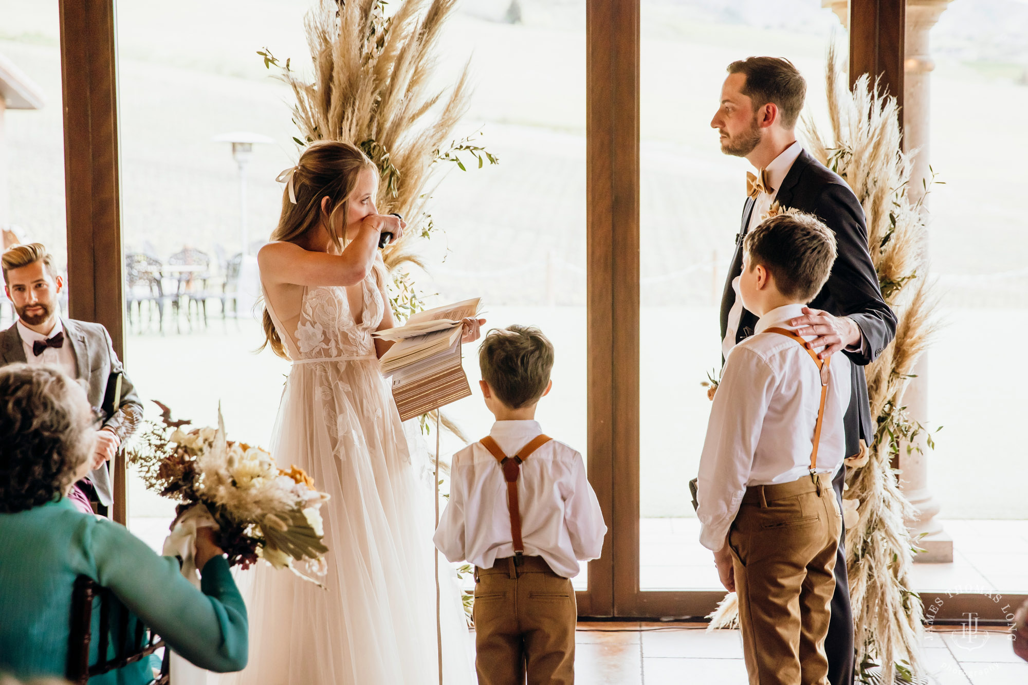 Tsillan Cellars Lake Chelan wedding by Seattle wedding photographer James Thomas Long Photography