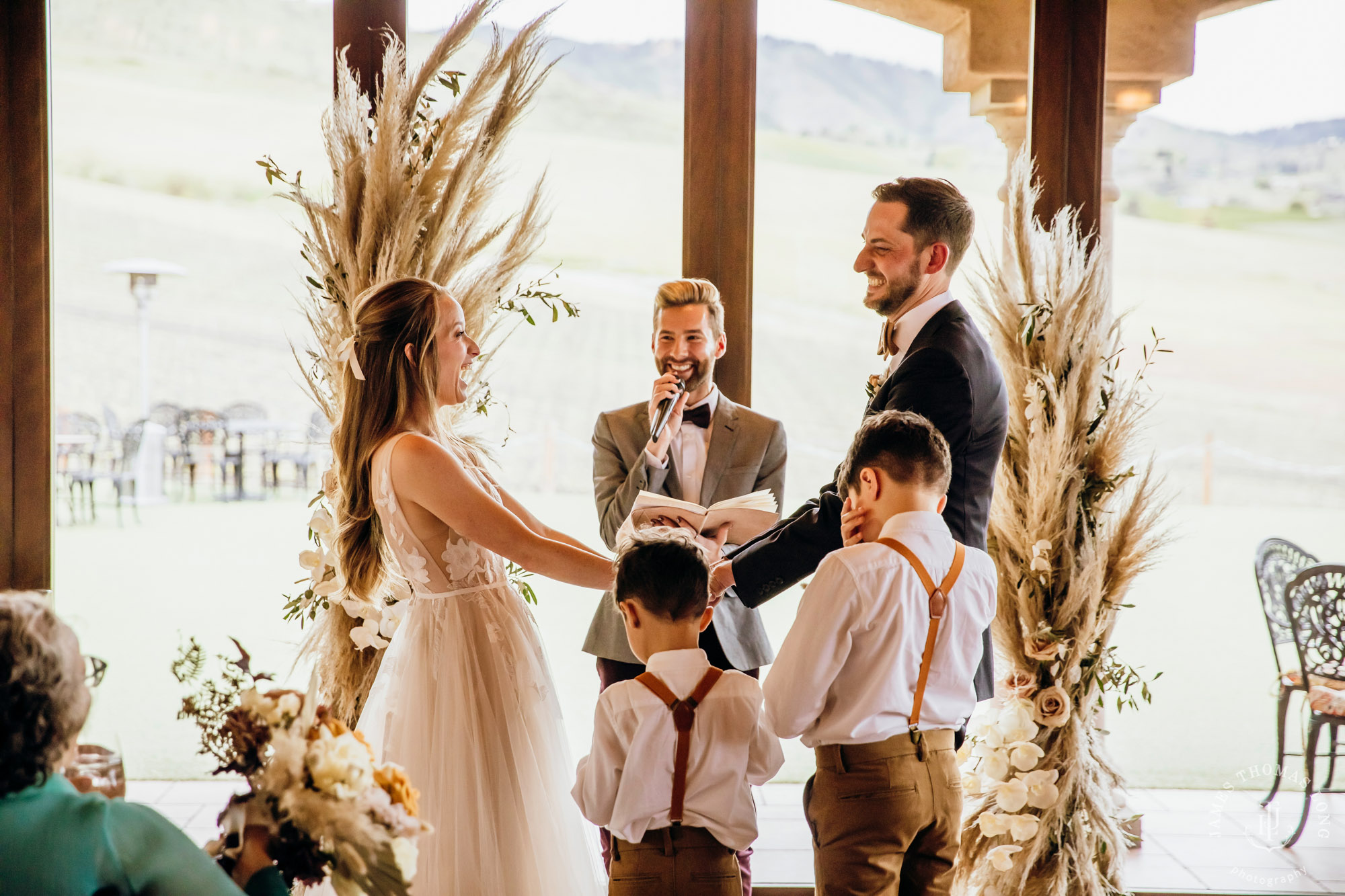 Tsillan Cellars Lake Chelan wedding by Seattle wedding photographer James Thomas Long Photography