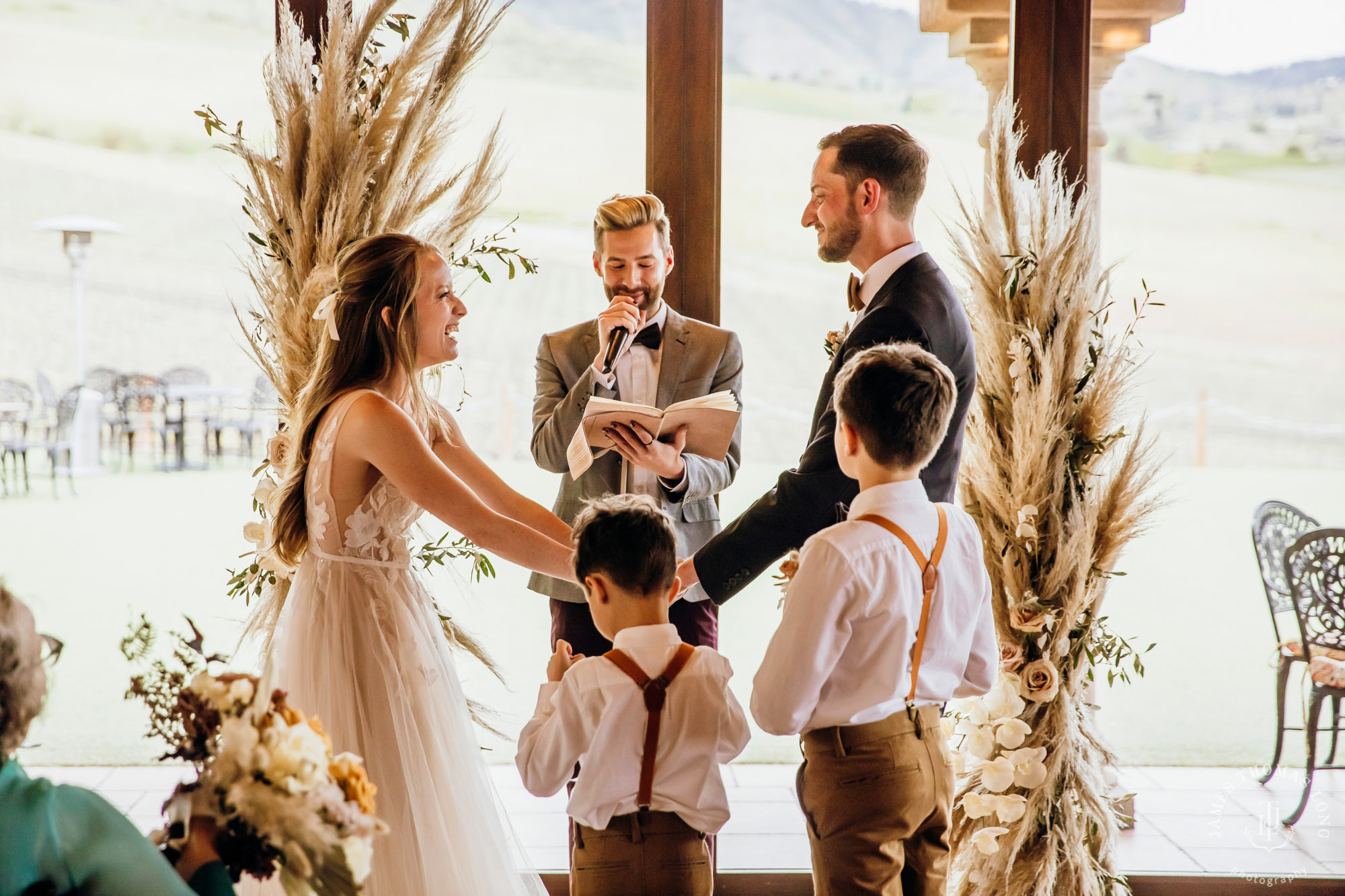 Tsillan Cellars Lake Chelan wedding by Seattle wedding photographer James Thomas Long Photography