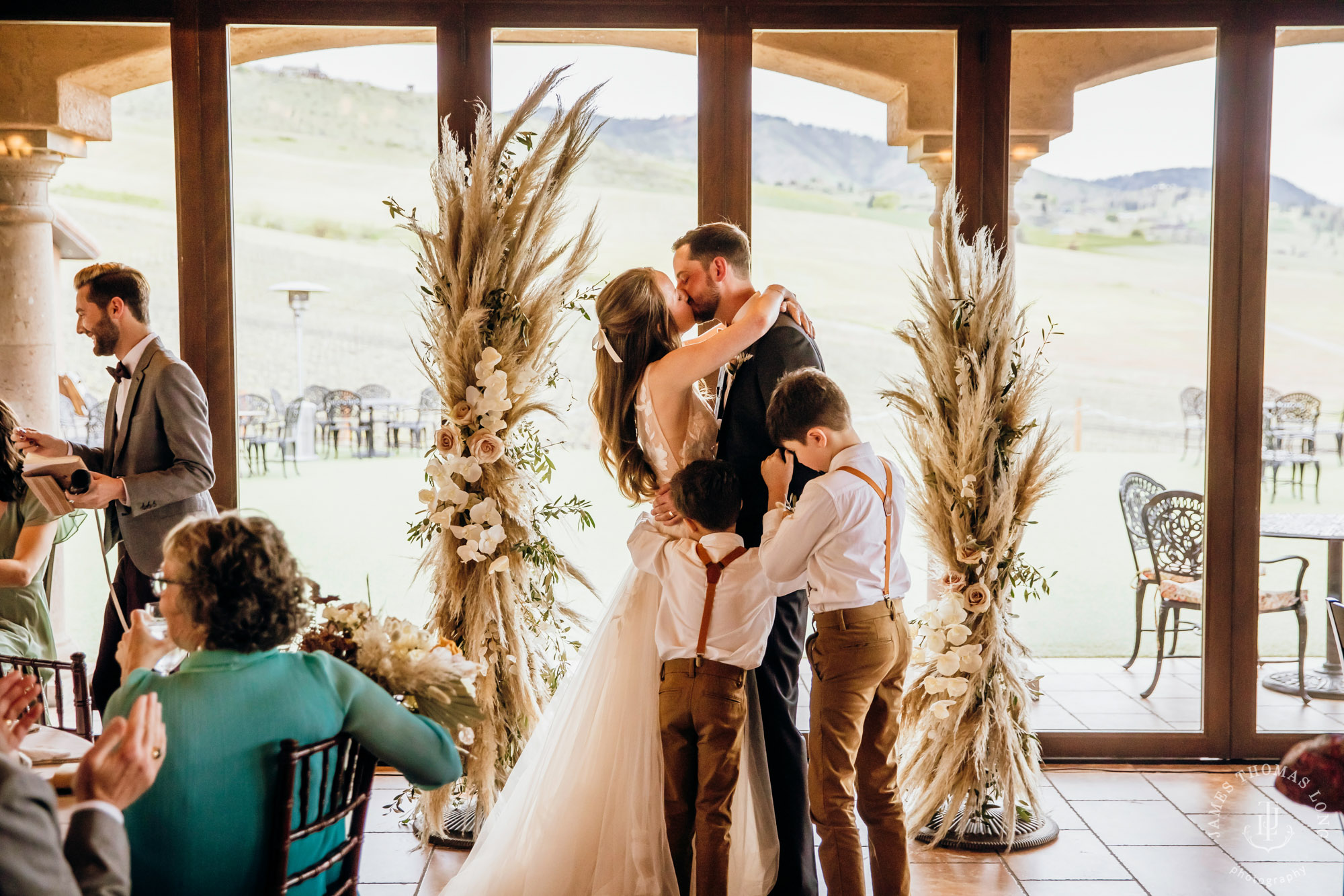 Tsillan Cellars Lake Chelan wedding by Seattle wedding photographer James Thomas Long Photography