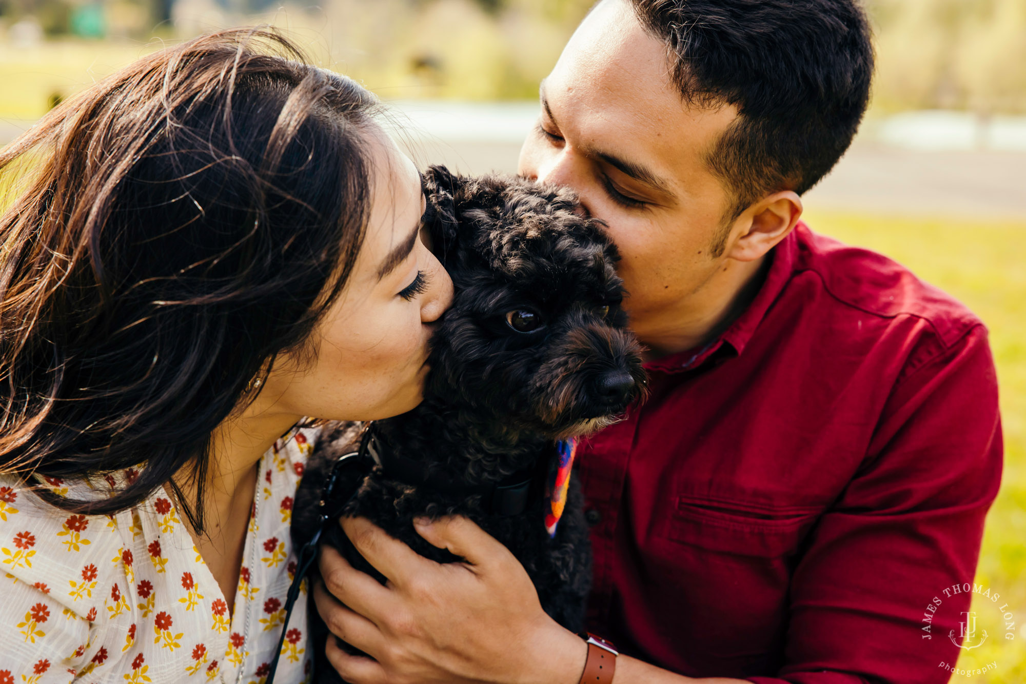 Adventure engagement session at Snoqualmie Pass by adventure wedding photographer James Thomas Long Photography