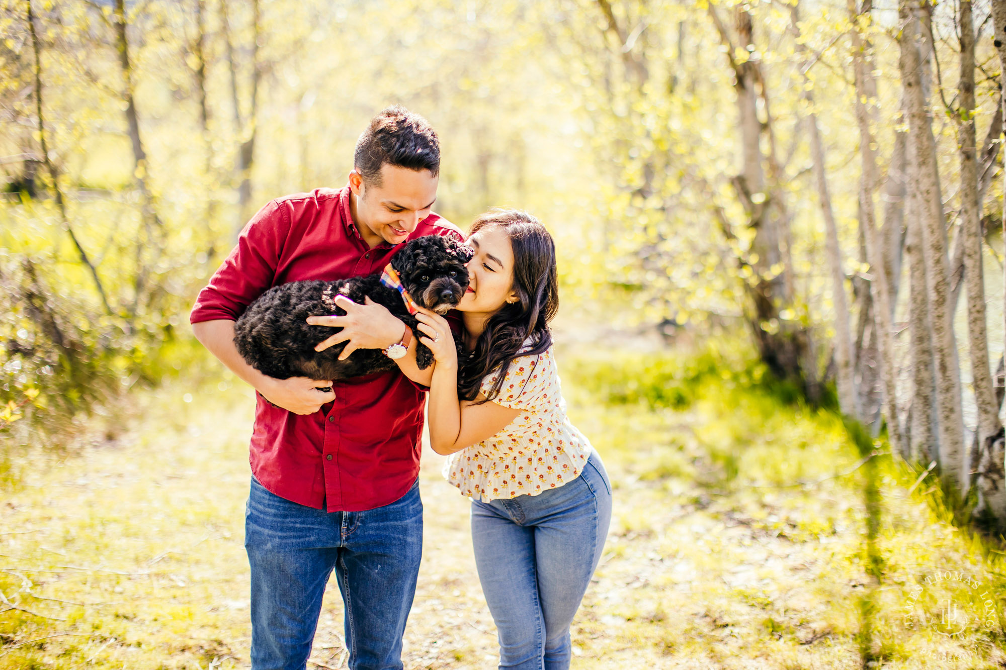 Adventure engagement session at Snoqualmie Pass by adventure wedding photographer James Thomas Long Photography