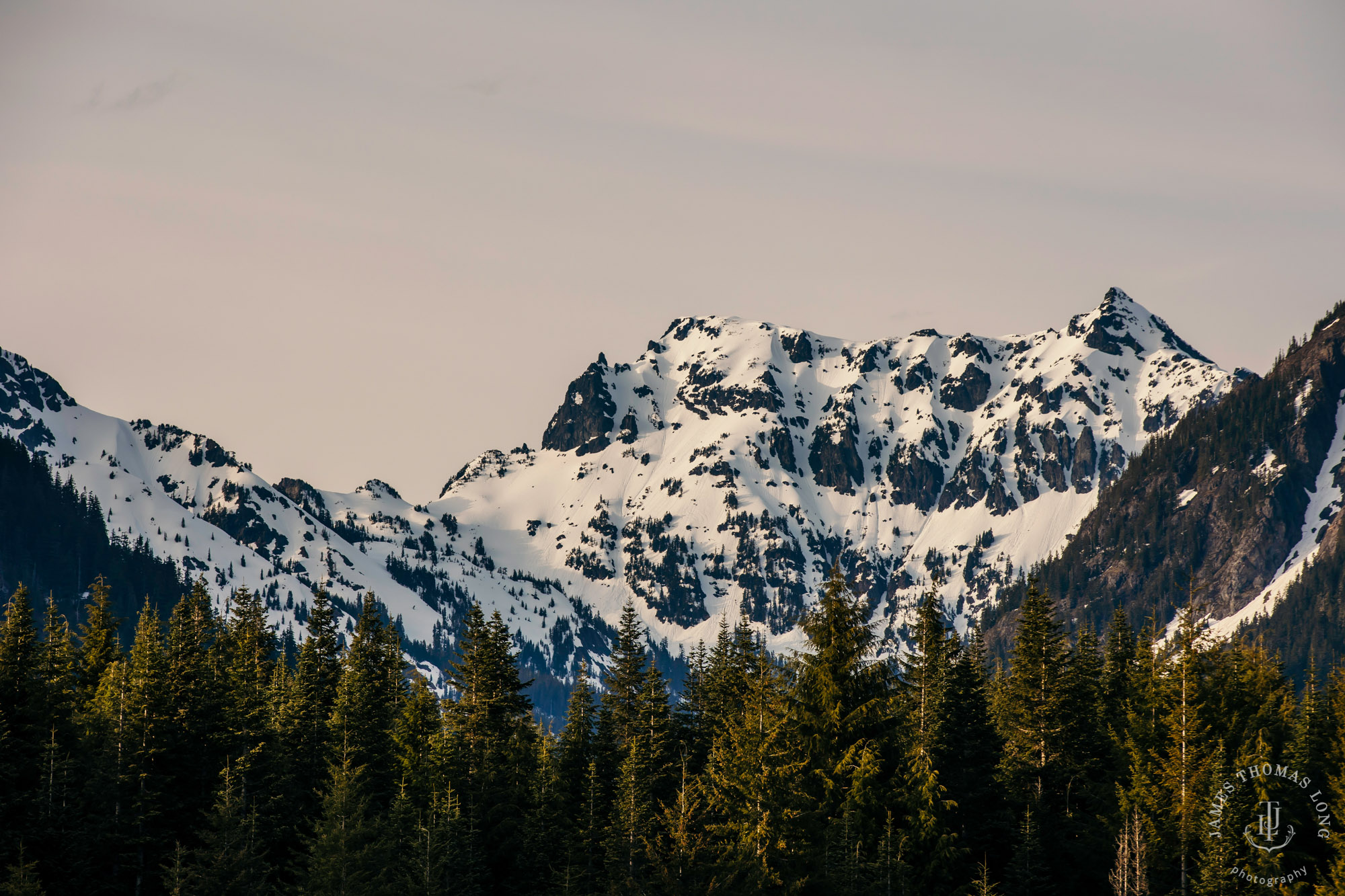 Adventure engagement session at Snoqualmie Pass by adventure wedding photographer James Thomas Long Photography