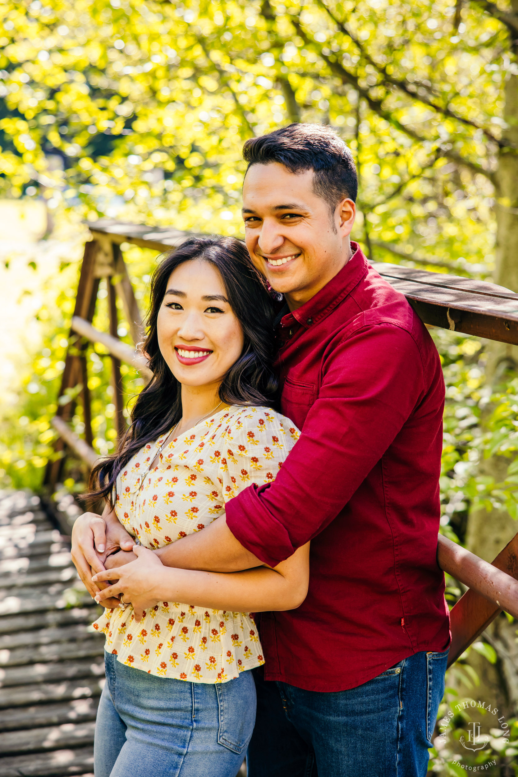 Adventure engagement session at Snoqualmie Pass by adventure wedding photographer James Thomas Long Photography