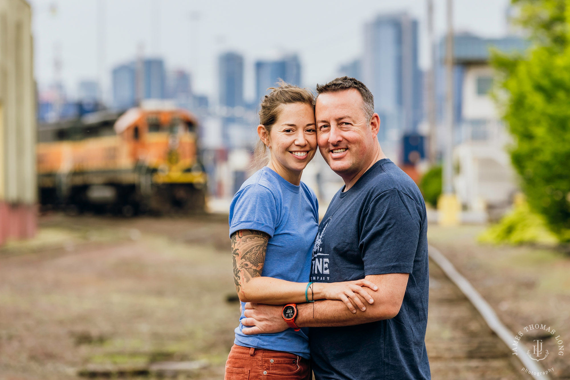 Seattle engagement session by Seattle wedding photographer James Thomas Long Photography