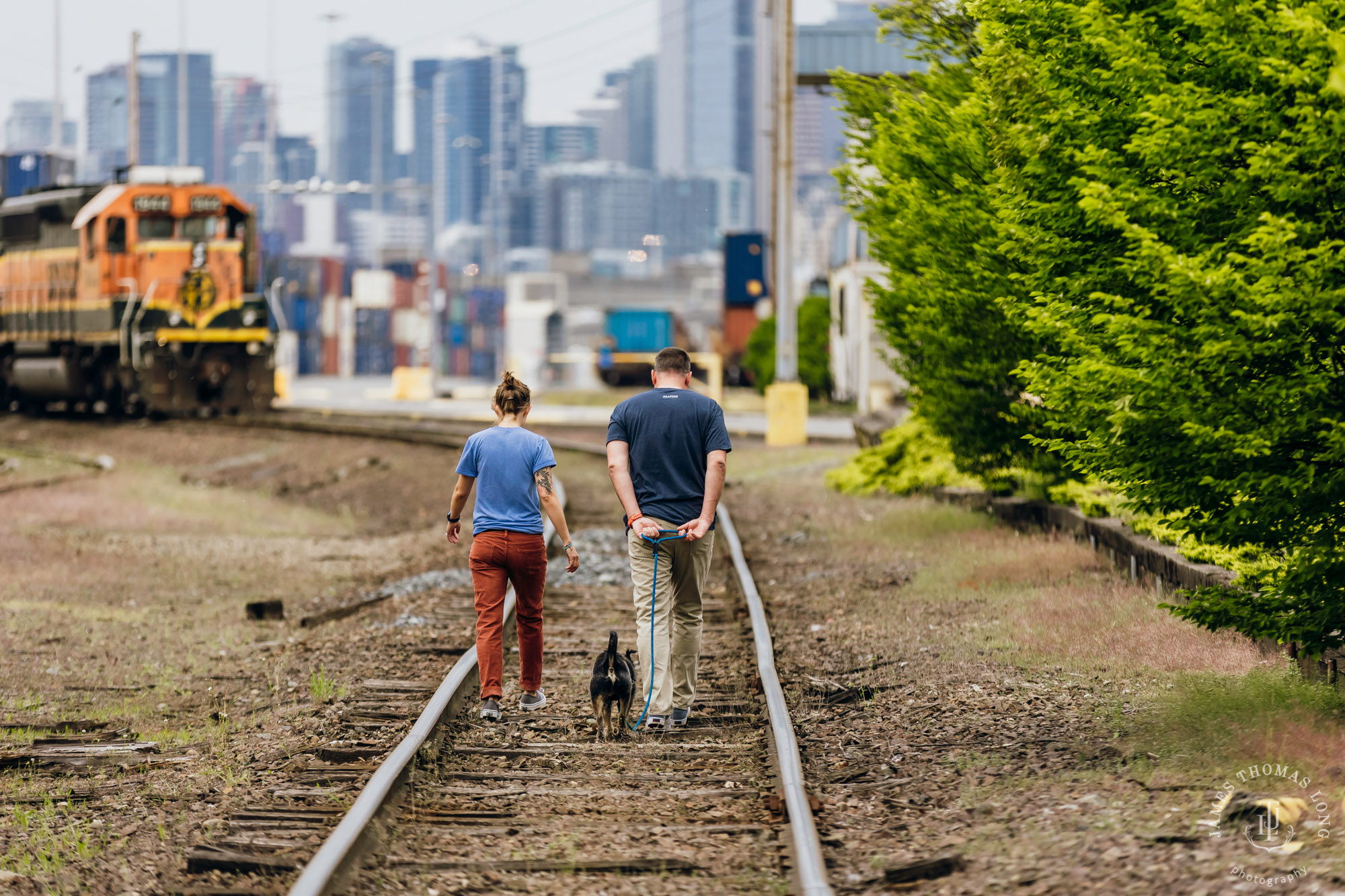 Seattle engagement session by Seattle wedding photographer James Thomas Long Photography