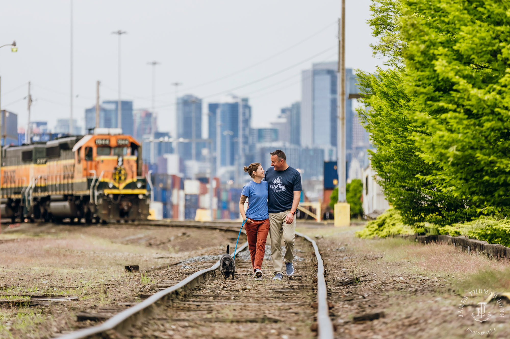 Seattle engagement session by Seattle wedding photographer James Thomas Long Photography