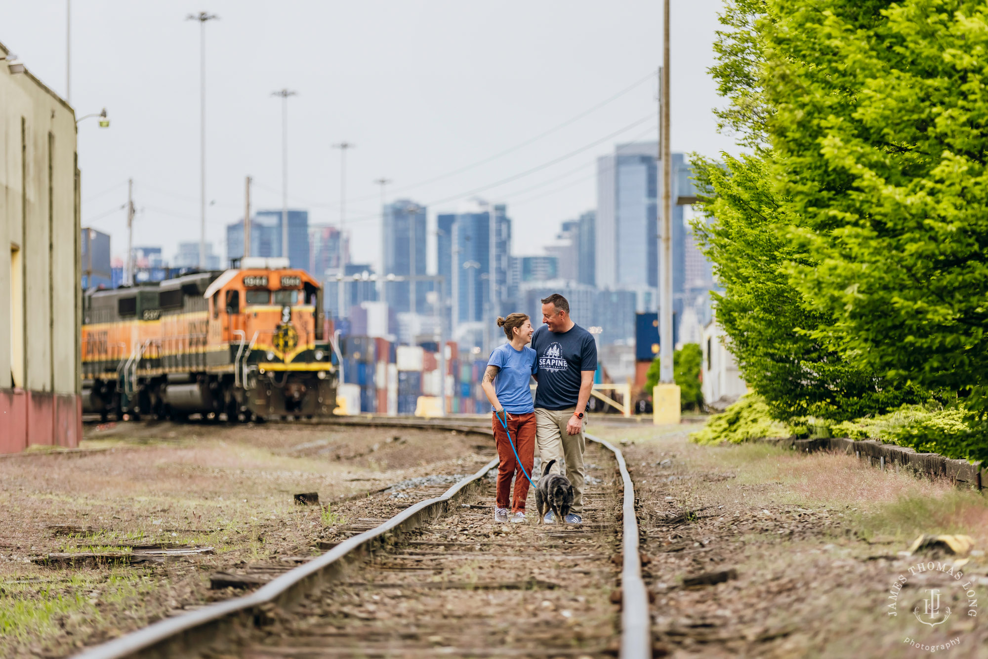 Seattle engagement session by Seattle wedding photographer James Thomas Long Photography