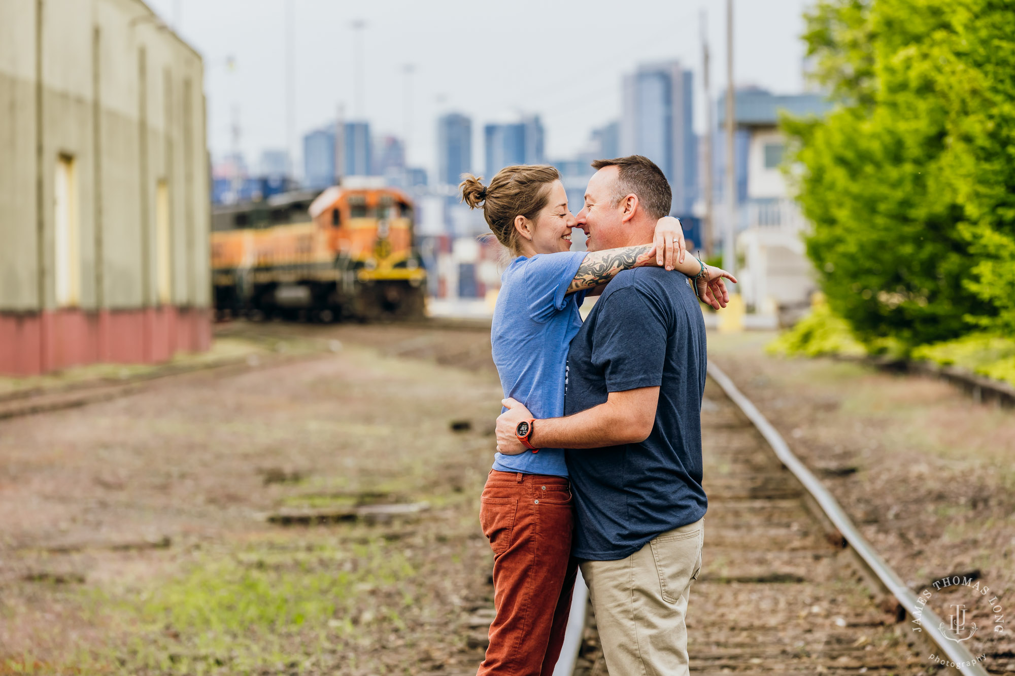 Seattle engagement session by Seattle wedding photographer James Thomas Long Photography