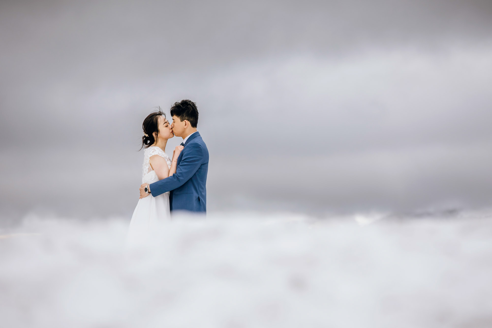 Pacific Northwest mountain engagement session by Seattle adventure elopement photographer James Thomas Long Photography