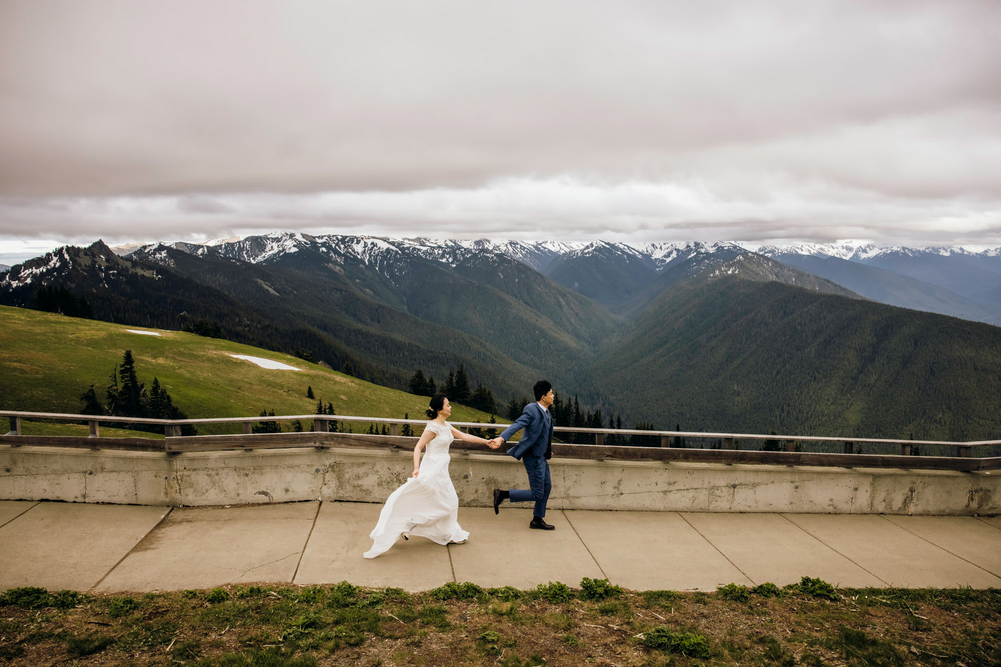 Pacific Northwest mountain engagement session by Seattle adventure elopement photographer James Thomas Long Photography