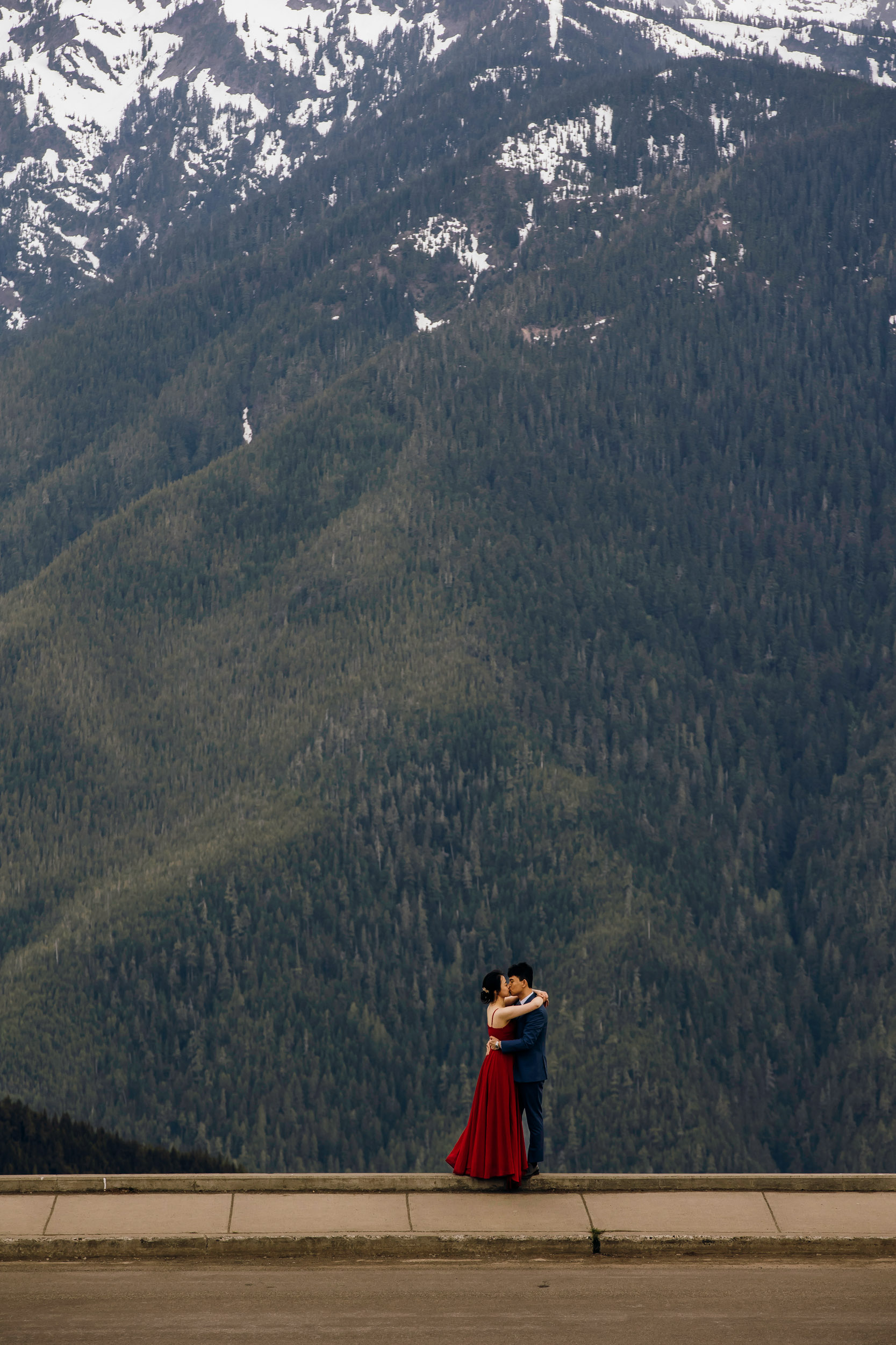 Pacific Northwest mountain engagement session by Seattle adventure elopement photographer James Thomas Long Photography