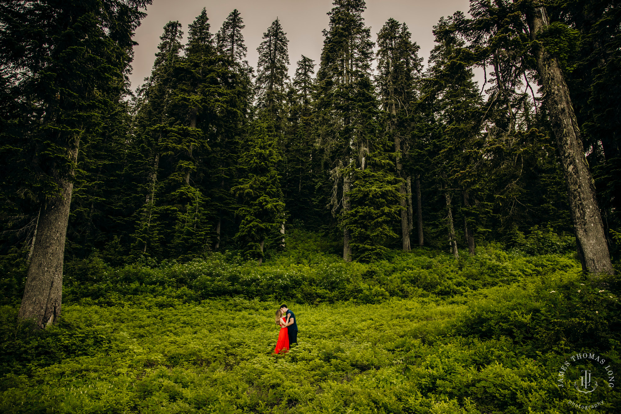 Adventure engagement in the Cascades by Snoqualmie adventure elopement photographer James Thomas Long Photography