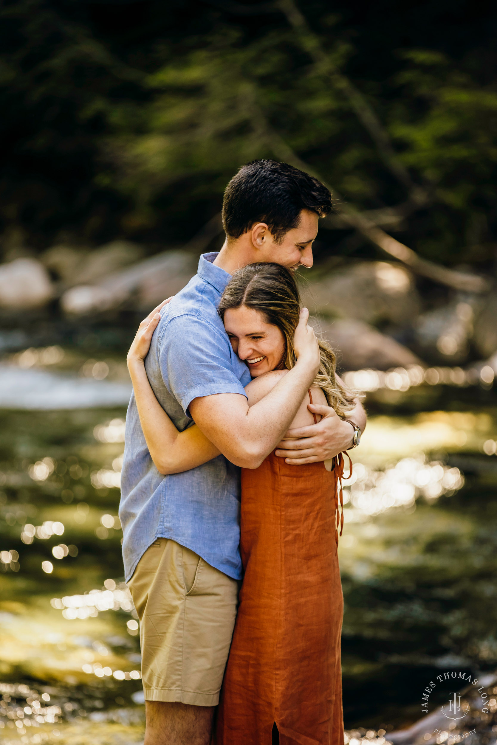 Adventure engagement in the Cascades by Snoqualmie adventure elopement photographer James Thomas Long Photography