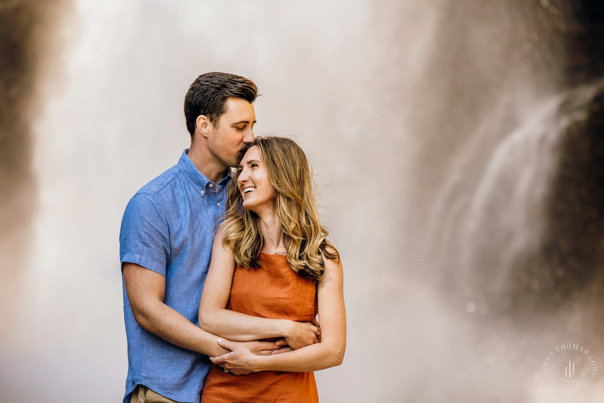 Adventure engagement in the Cascades by Snoqualmie adventure elopement photographer James Thomas Long Photography