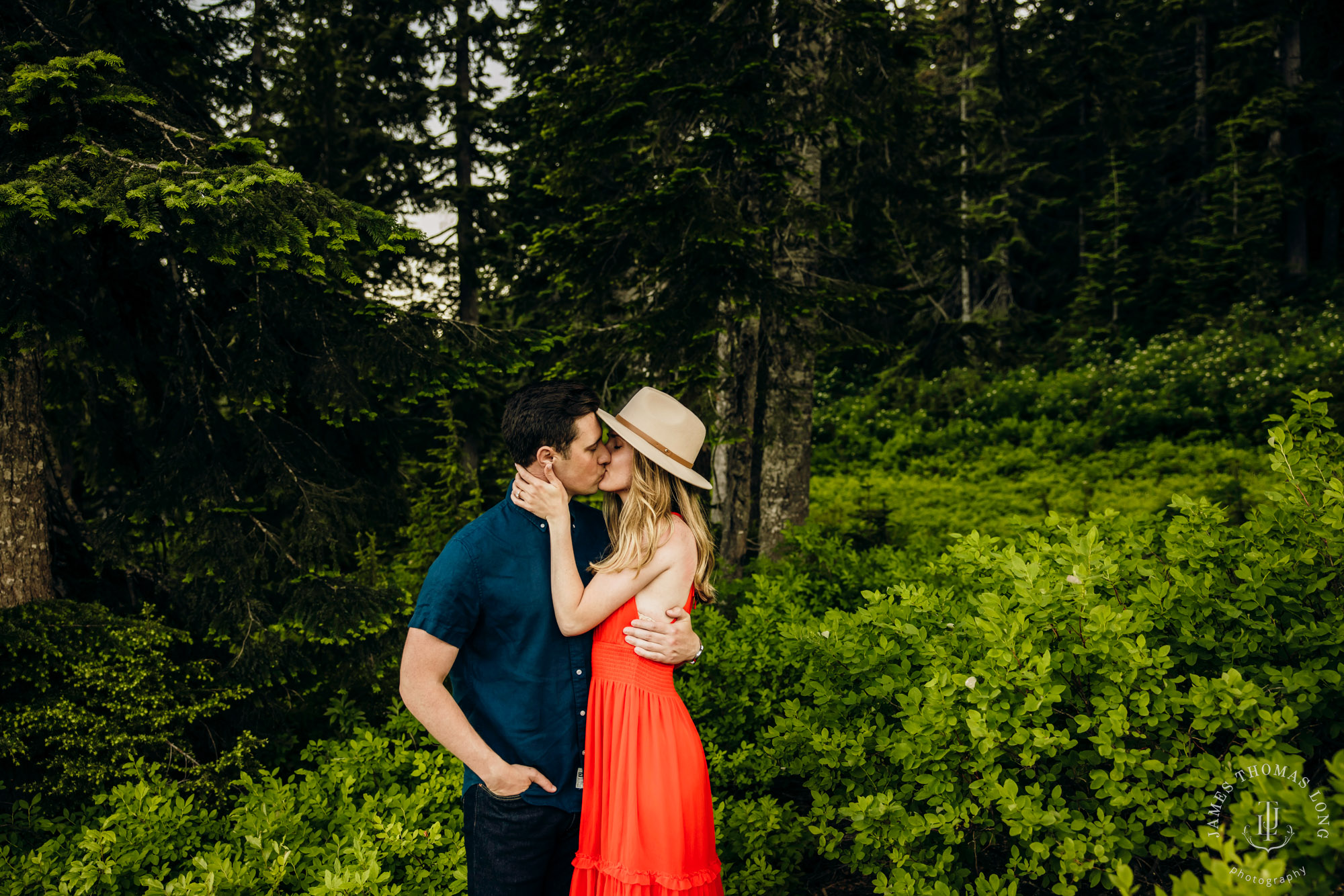 Adventure engagement in the Cascades by Snoqualmie adventure elopement photographer James Thomas Long Photography