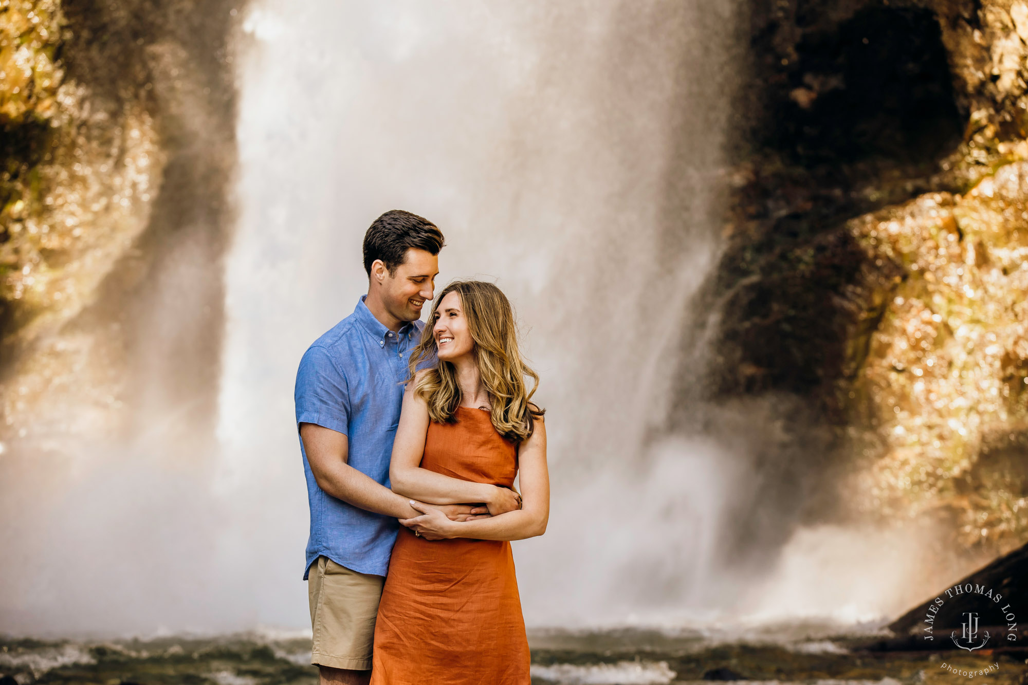 Adventure engagement in the Cascades by Snoqualmie adventure elopement photographer James Thomas Long Photography