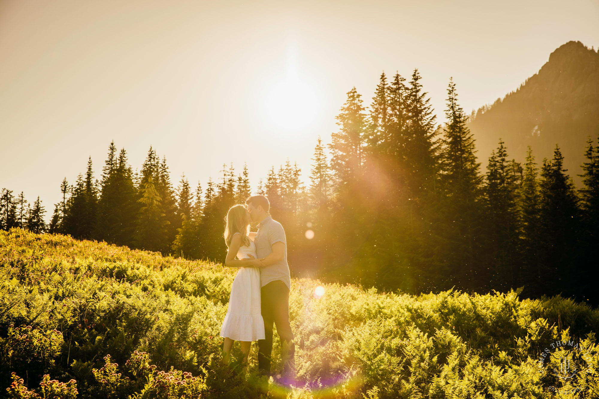 Adventure engagement in the Cascades by Snoqualmie adventure elopement photographer James Thomas Long Photography