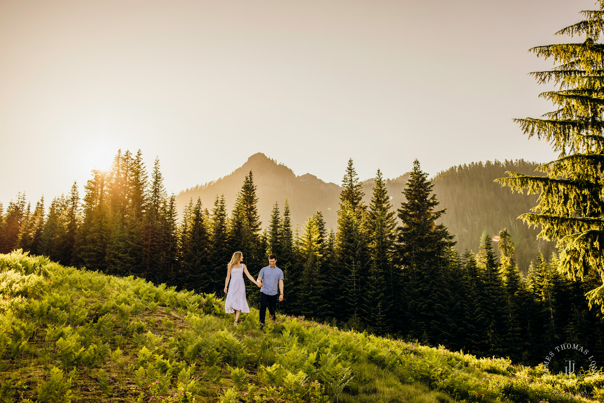 Adventure engagement in the Cascades by Snoqualmie adventure elopement photographer James Thomas Long Photography